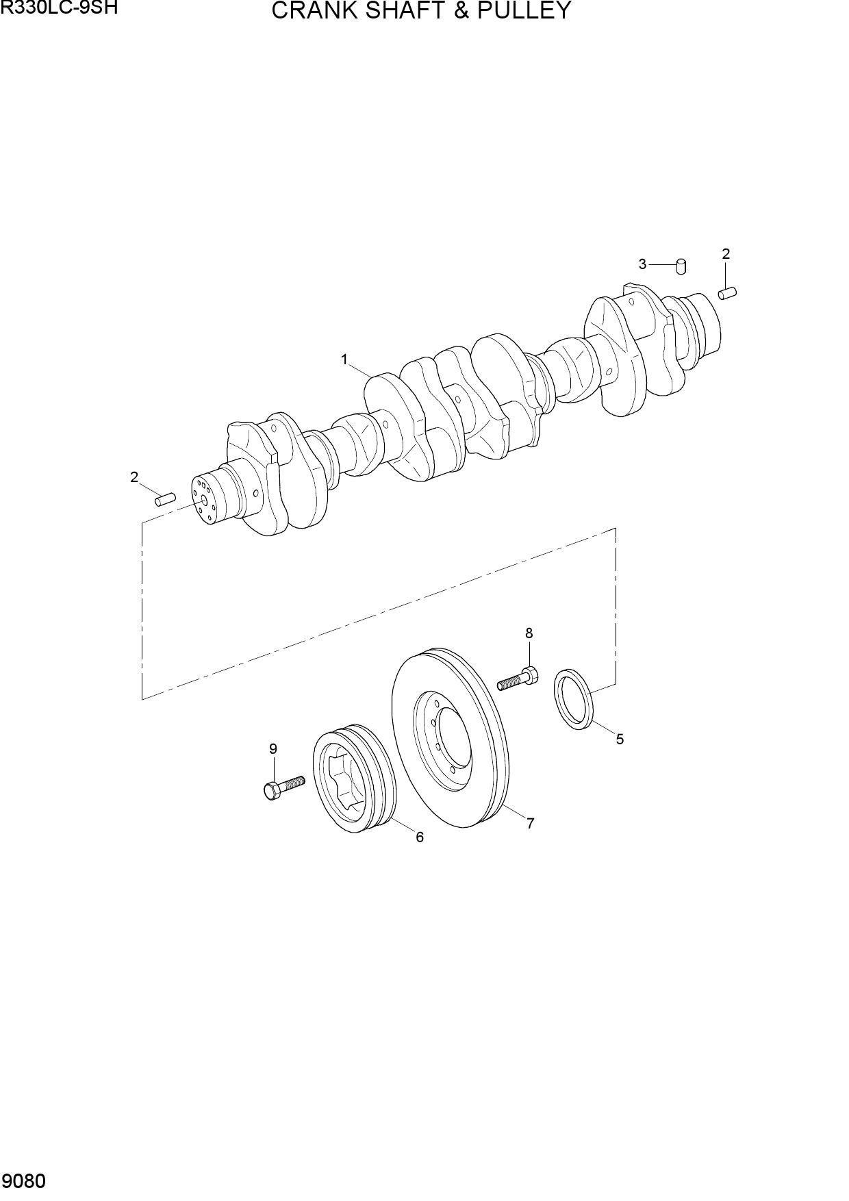 CRANK SHAFT & PULLEY