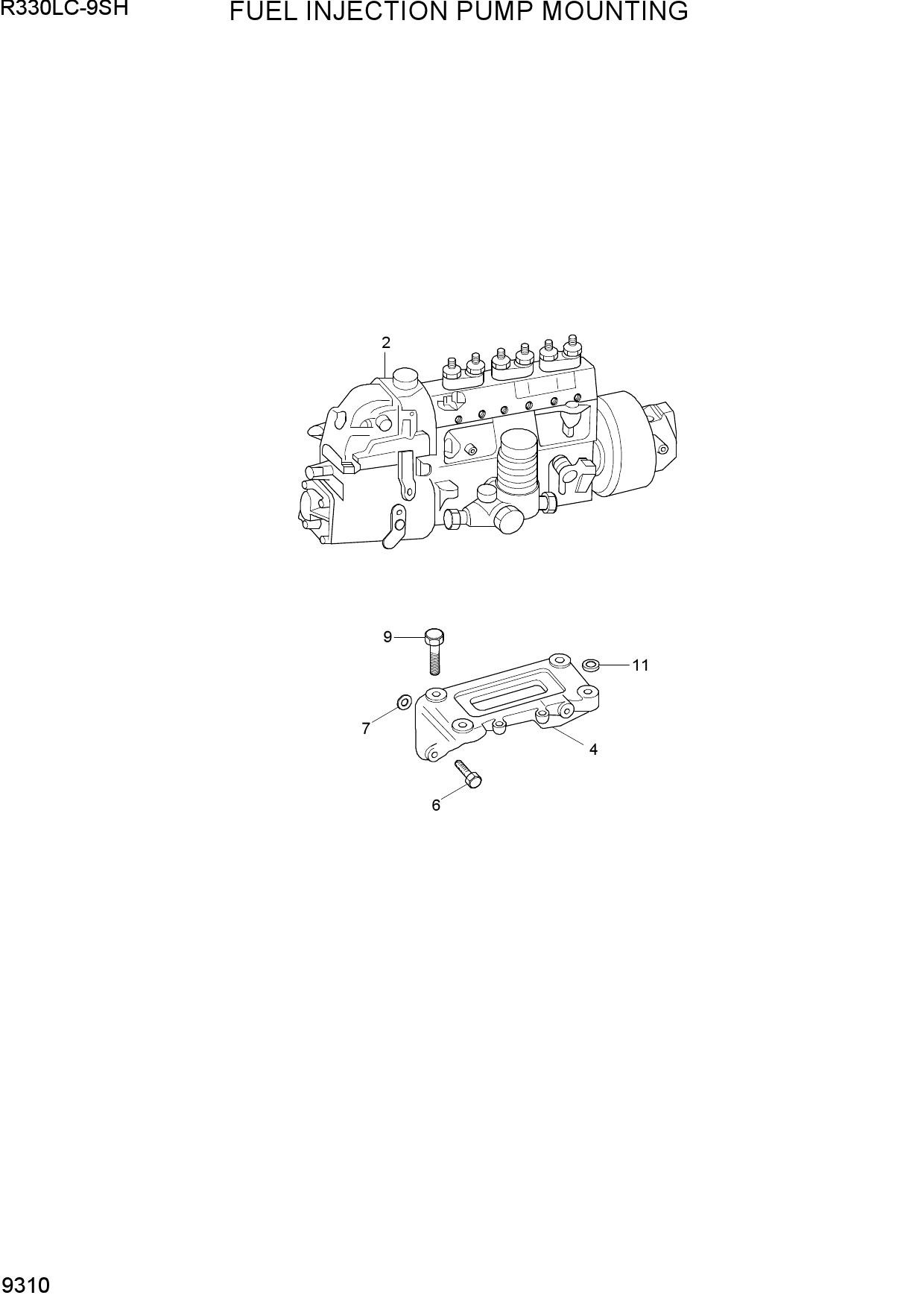 FUEL INJECTION PUMP MOUNTING