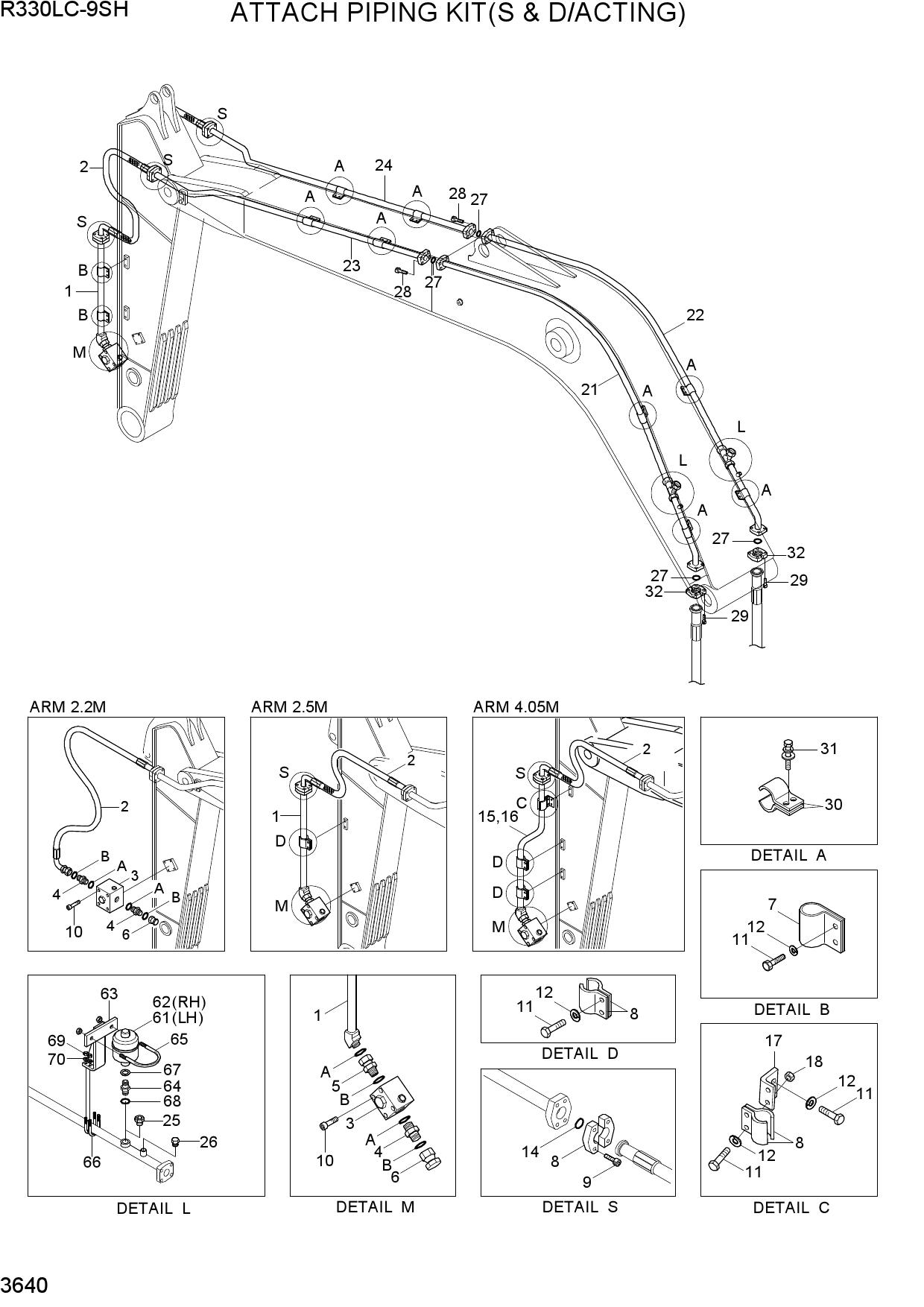 ATTACH PIPING KIT(S & D/ACTING)