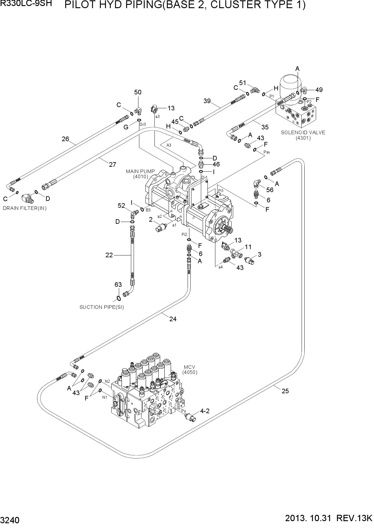 PILOT HYD PIP(BASE2,CLUSTER TY1,MCV TY1)
