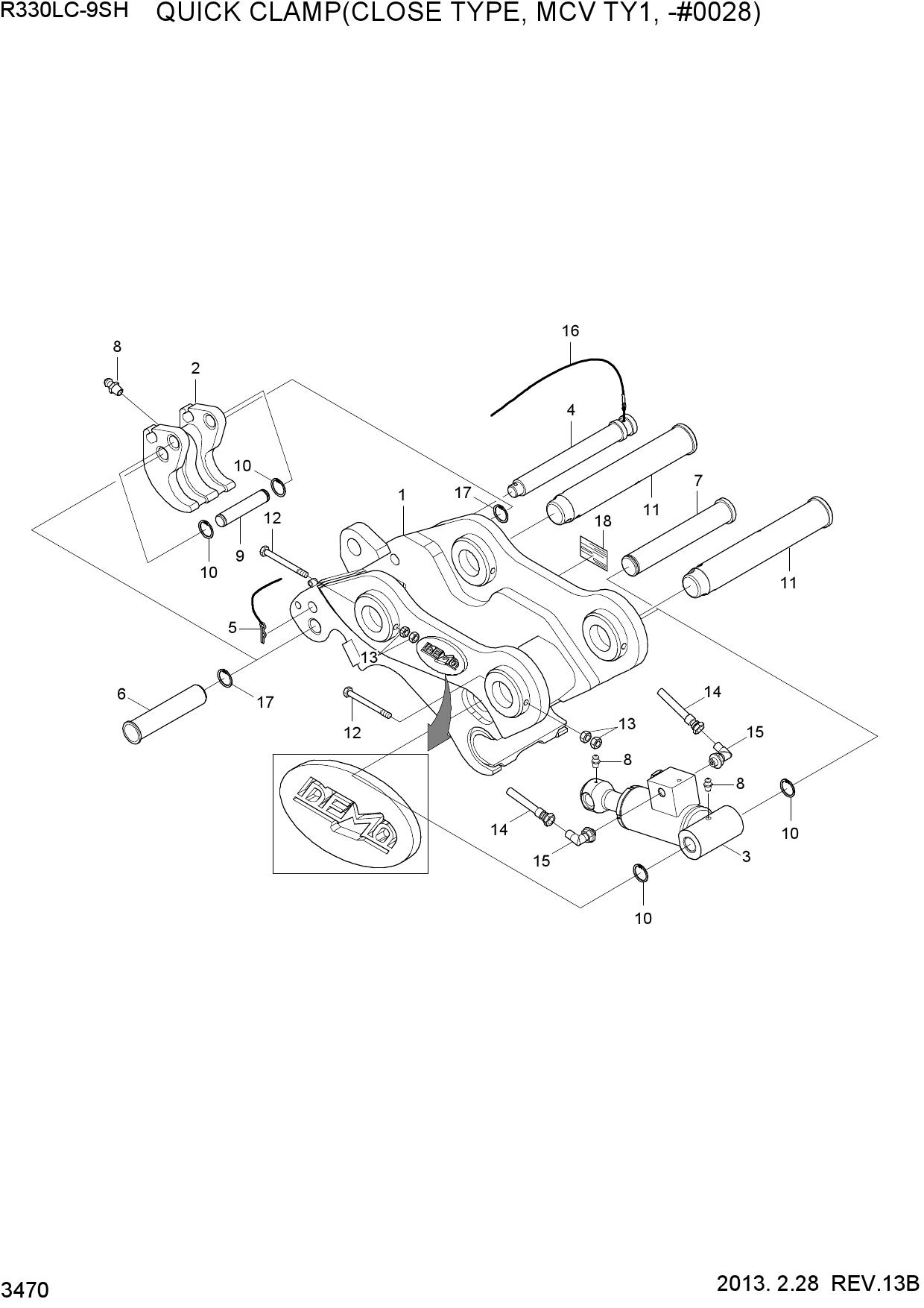 QUICK CLAMP(CLOSE TYPE, MCV TY 1,-#0028)