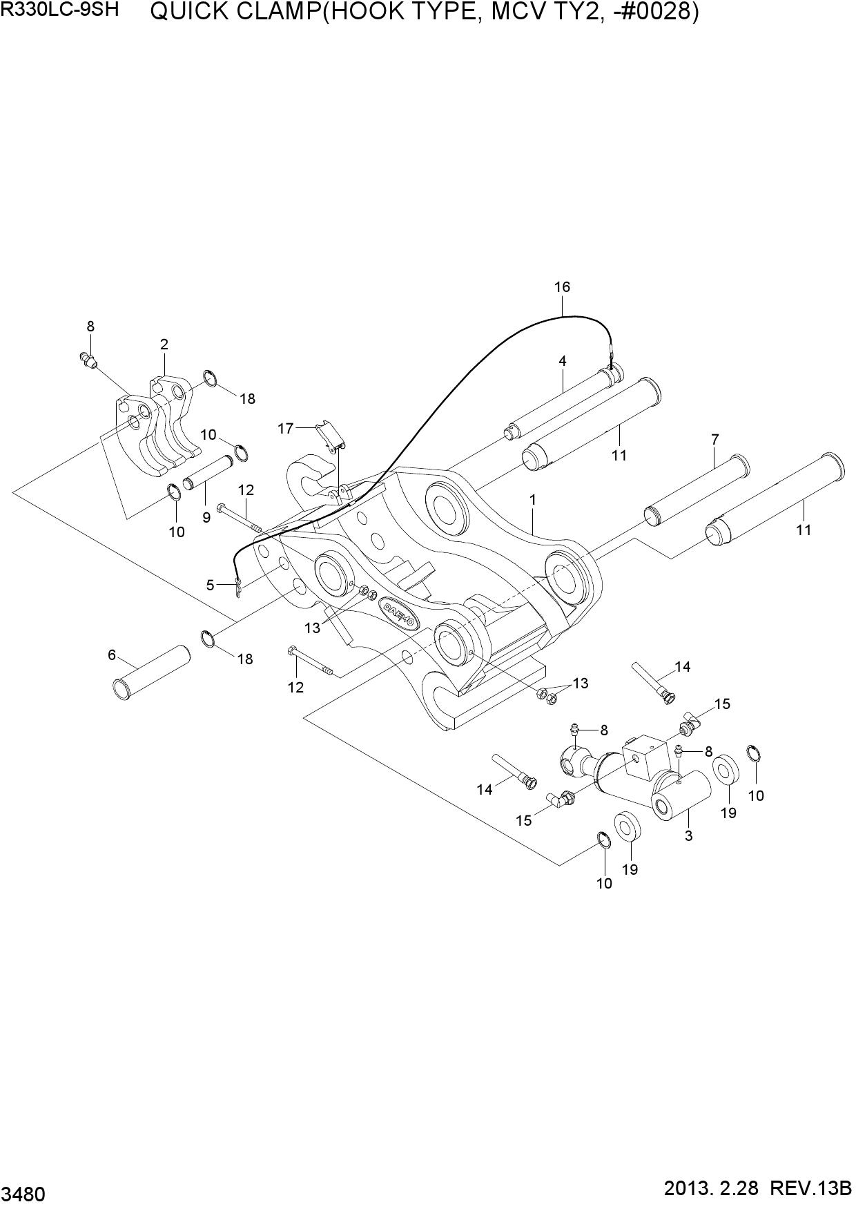 QUICK CLAMP(HOOK TYPE, MCV TY 2,-#0028)