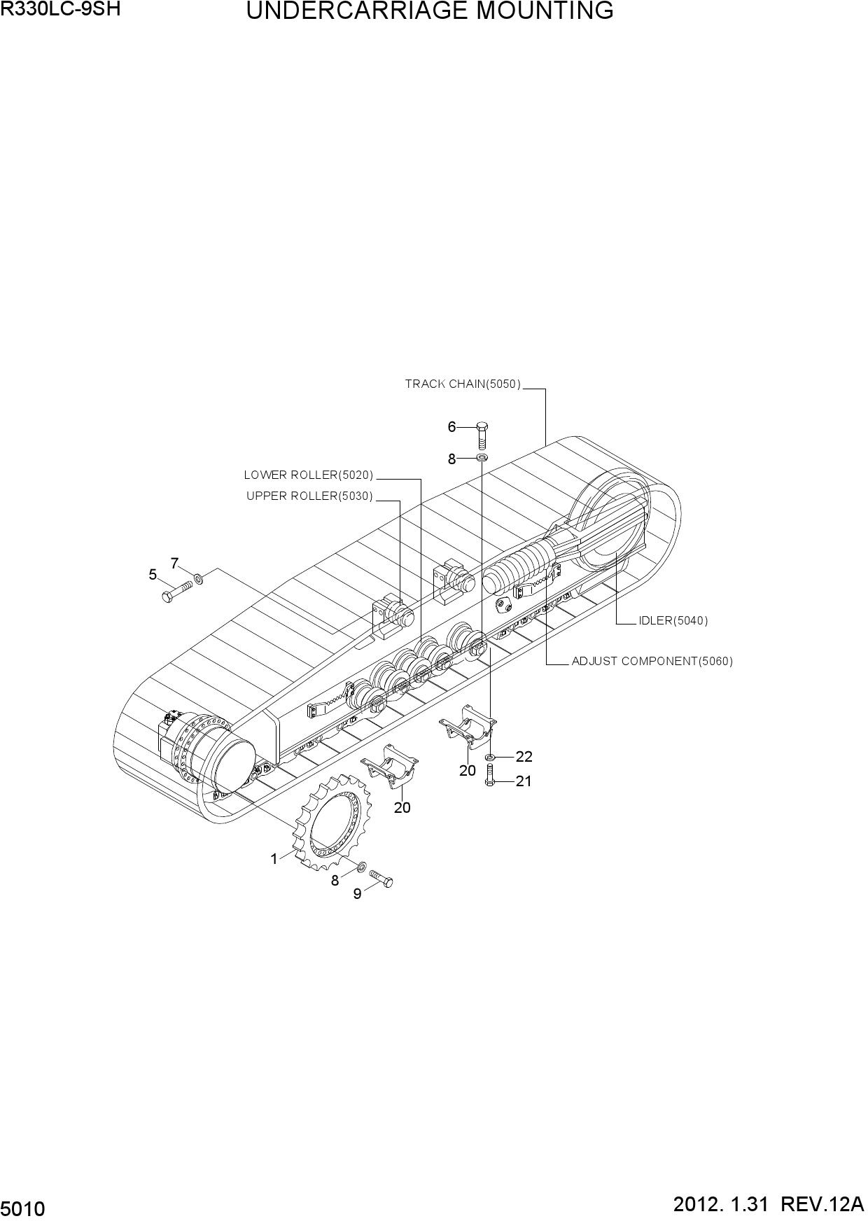 UNDERCARRIAGE MOUNTING