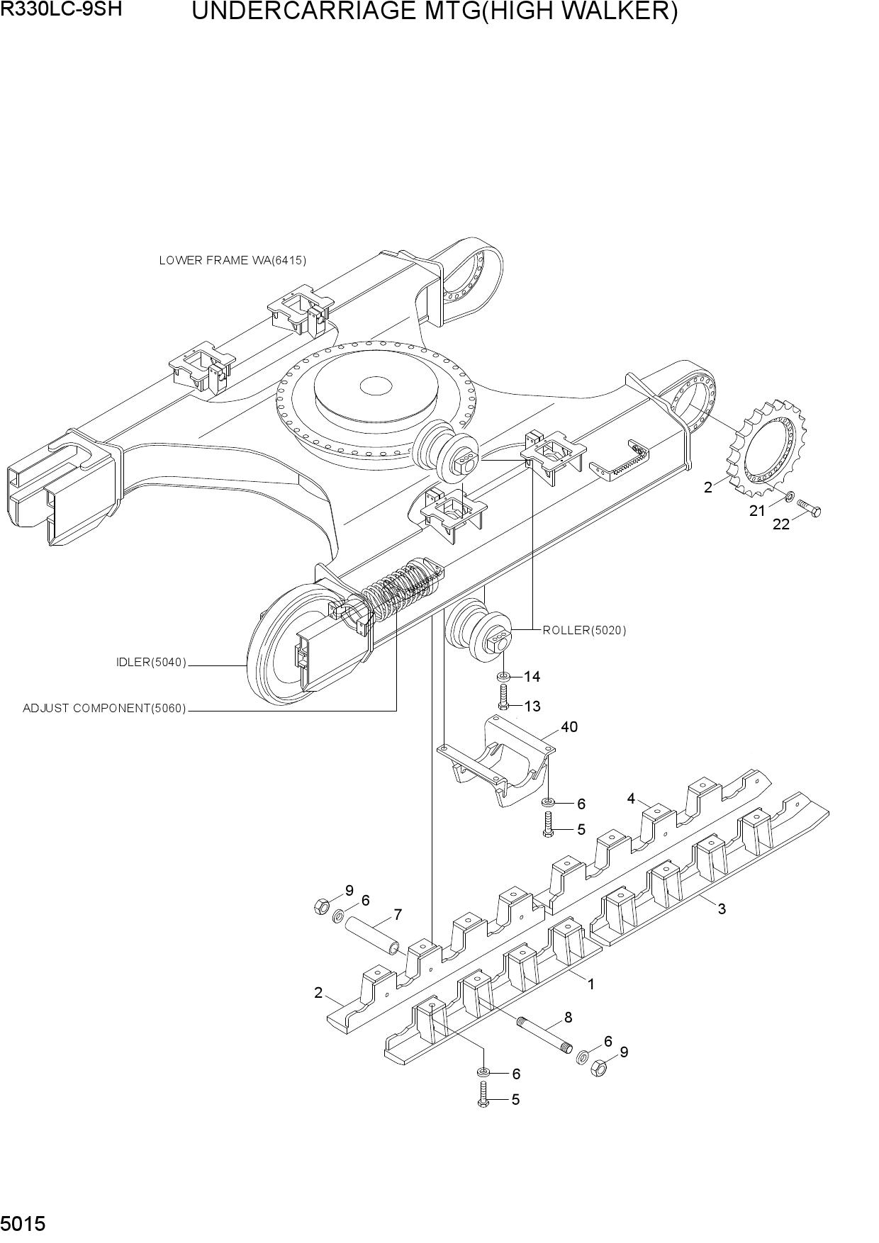 UNDERCARRIAGE MTG(HIGH WALKER)
