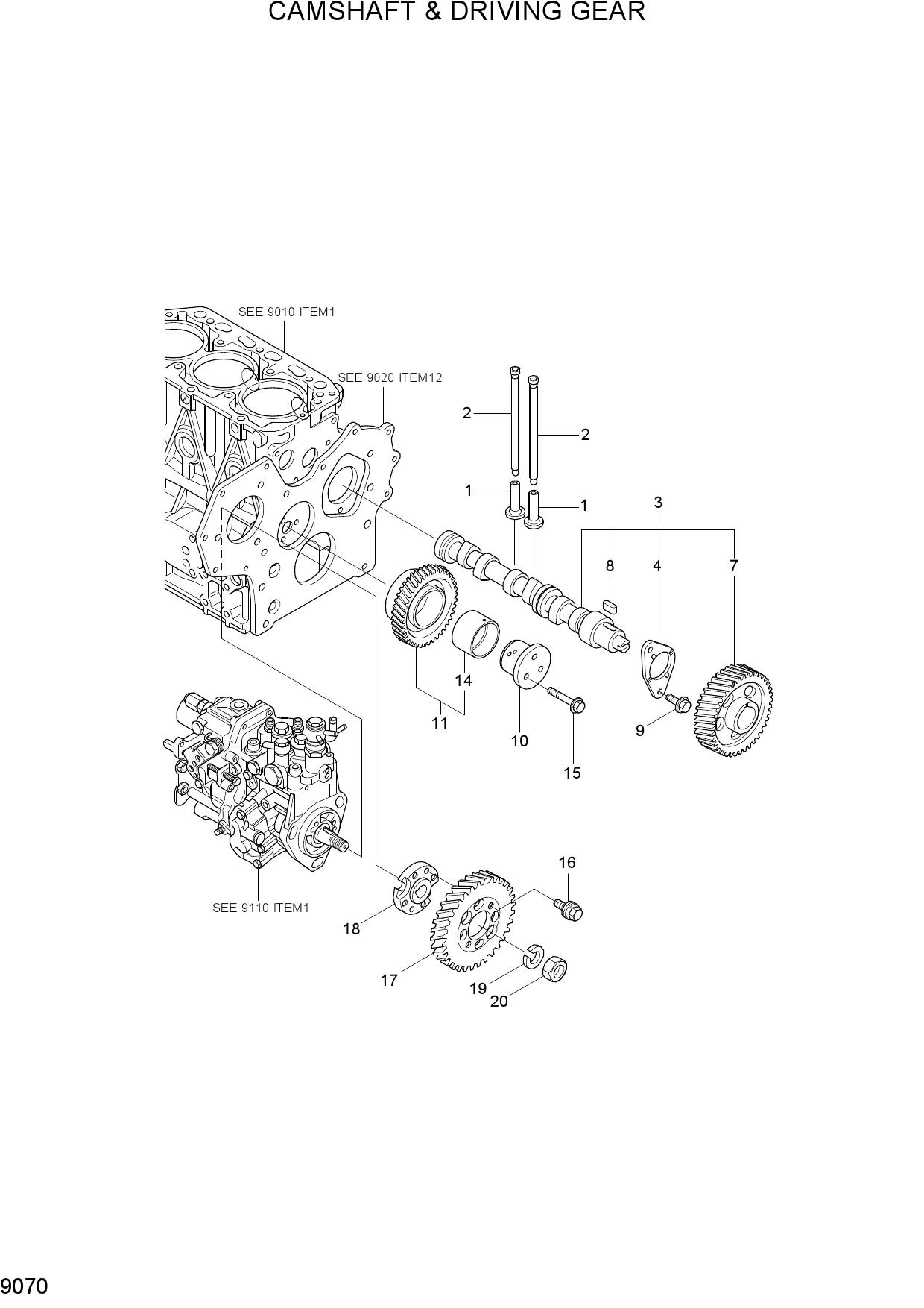 CAMSHAFT & DRIVING GEAR