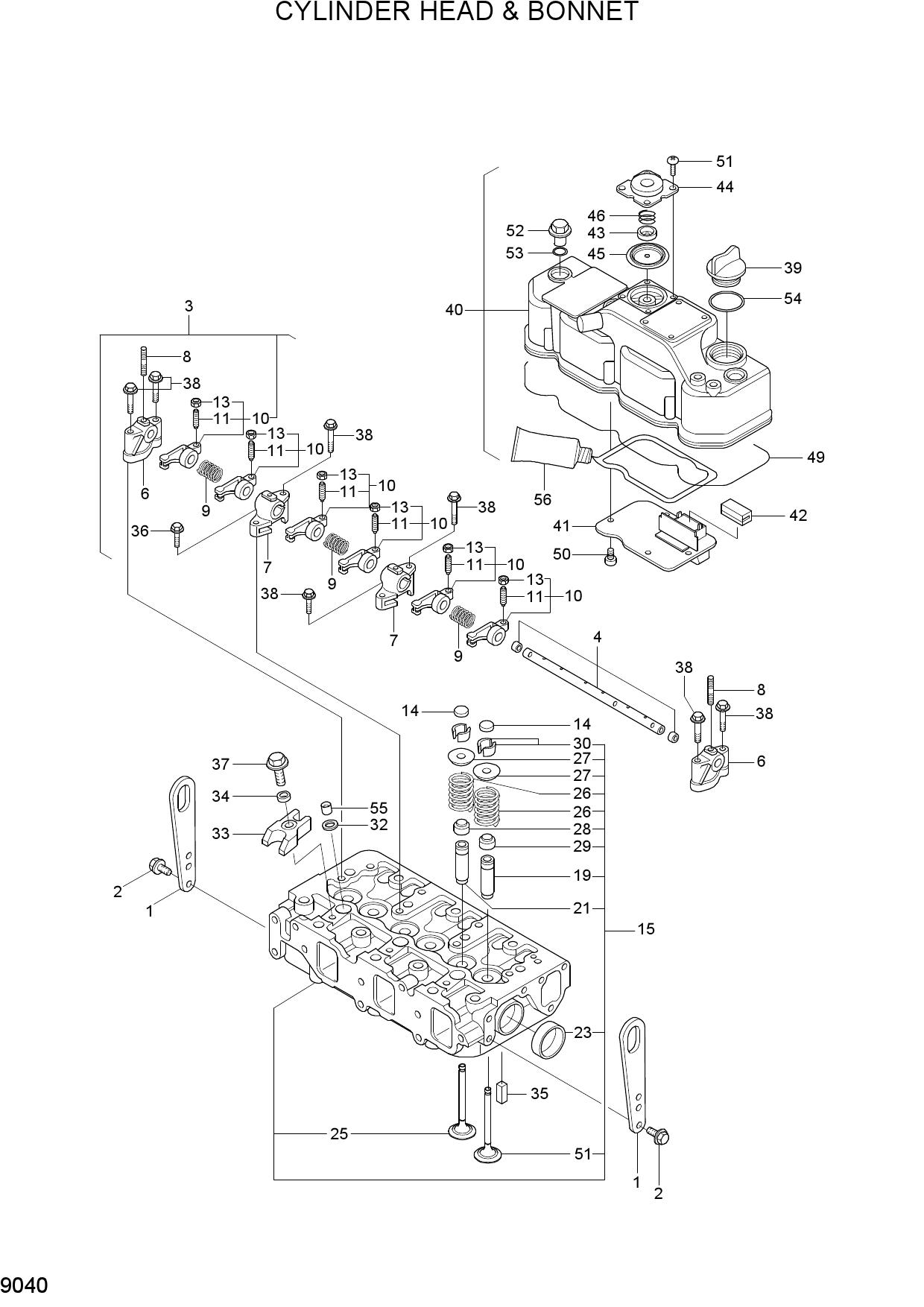 CYLINDER HEAD & BONNET