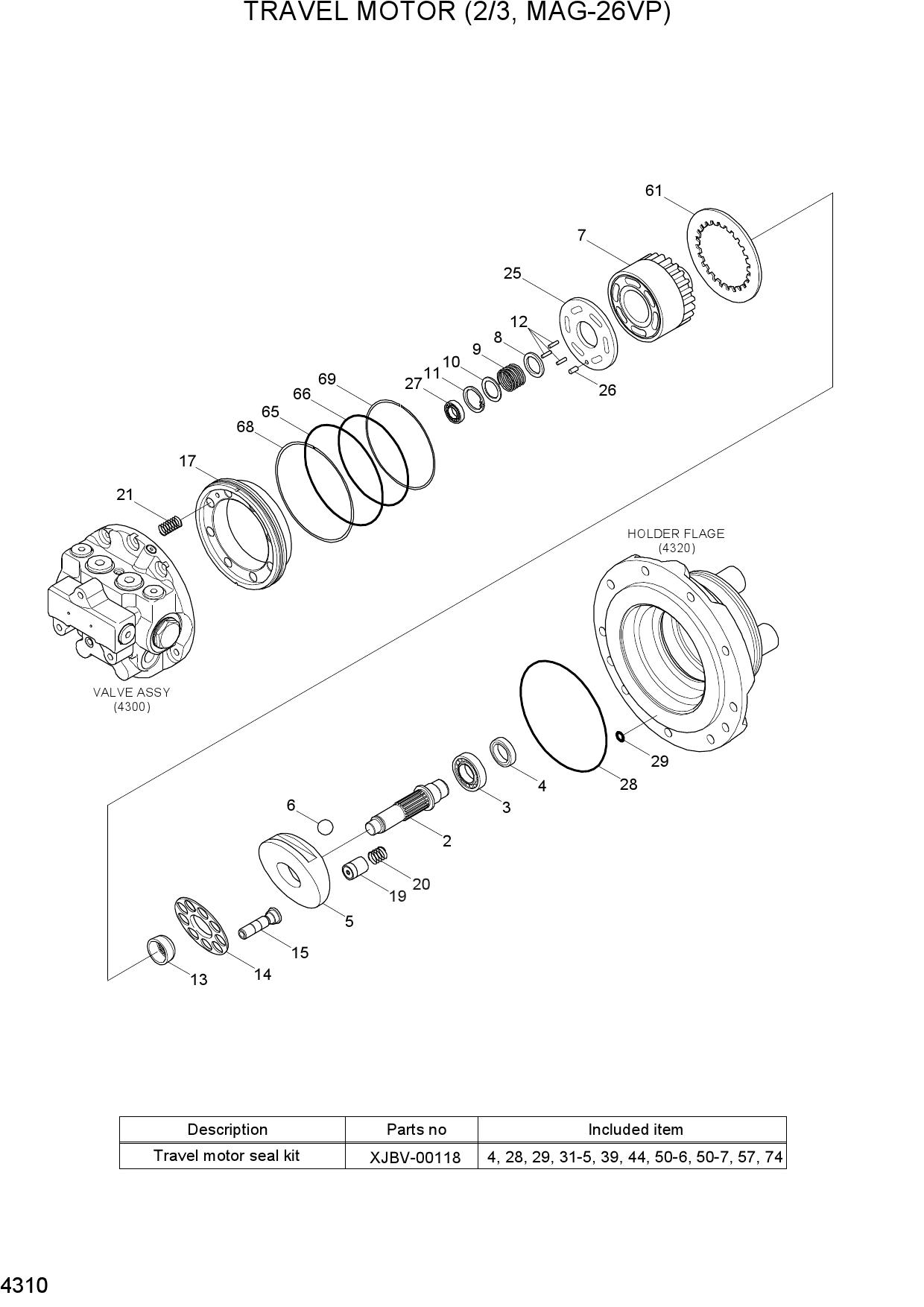 TRAVEL MOTOR(2/3, MAG-26VP)