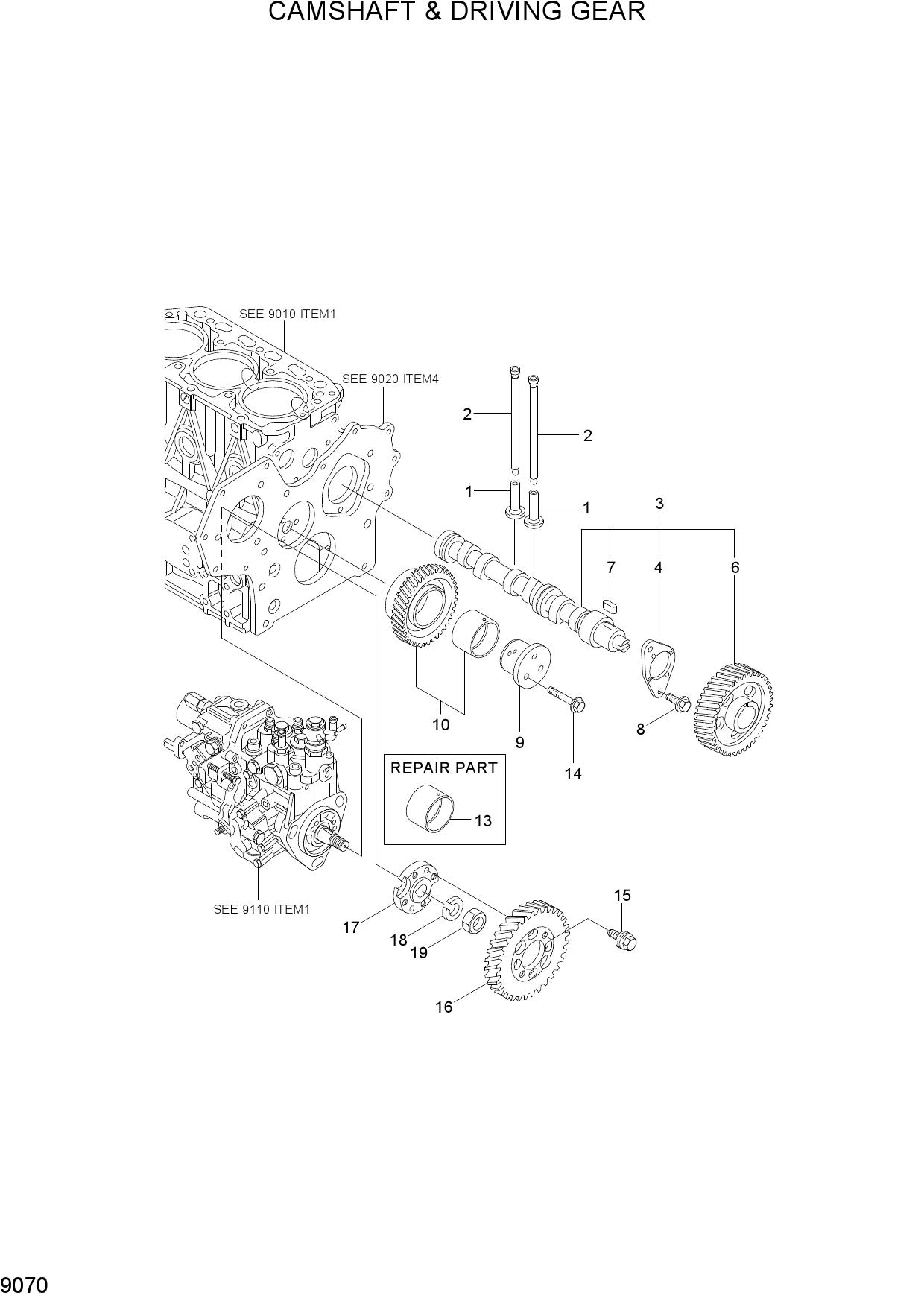 CAMSHAFT & DRIVING GEAR