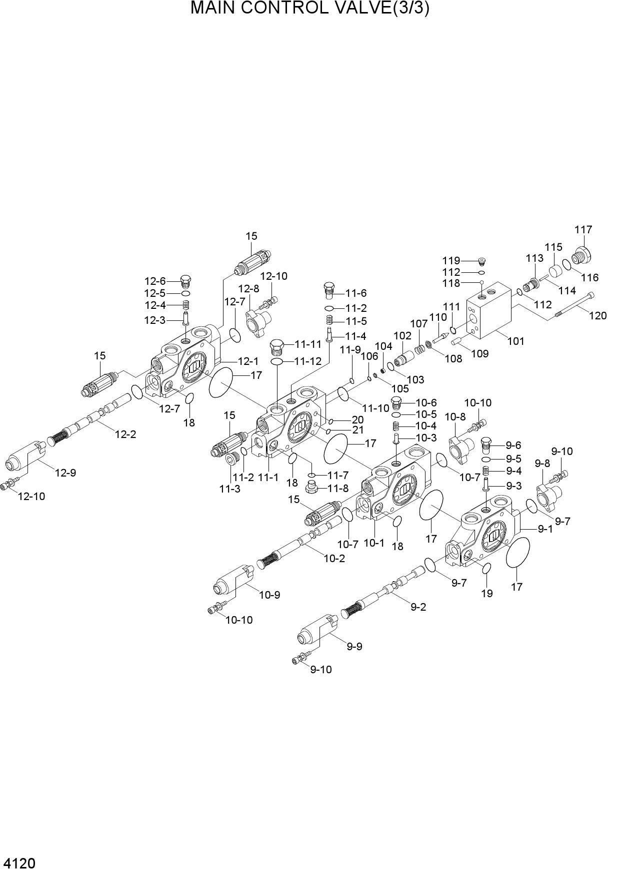 MAIN CONTROL VALVE(3/3)