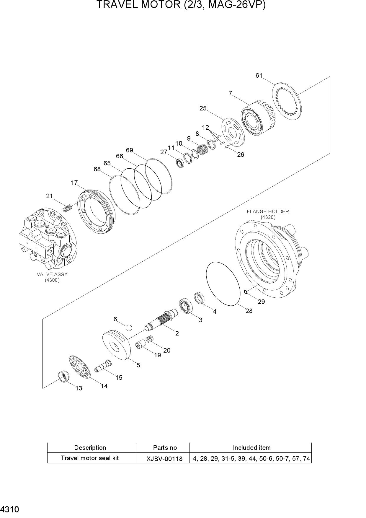 TRAVEL MOTOR(2/3, MAG-26VP)