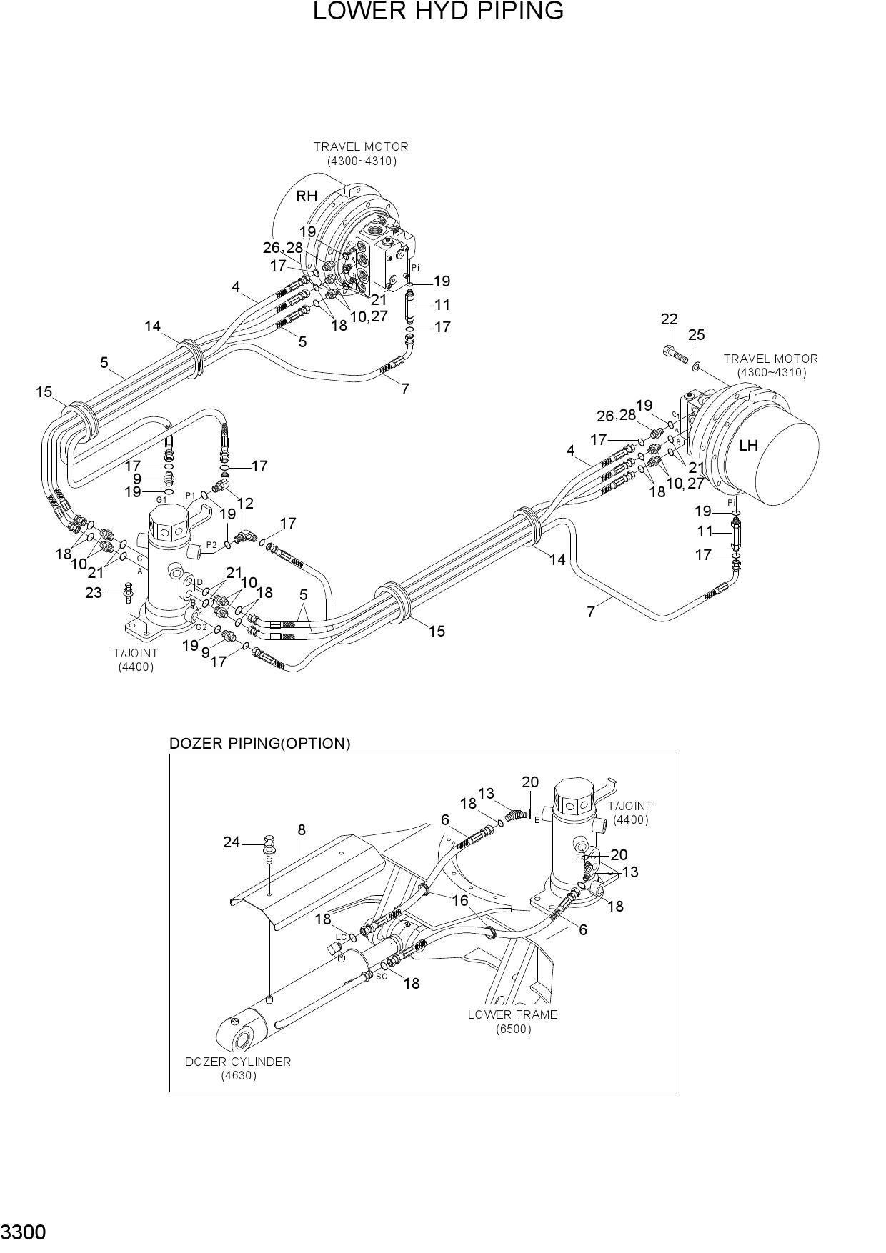 LOWER HYD PIPING
