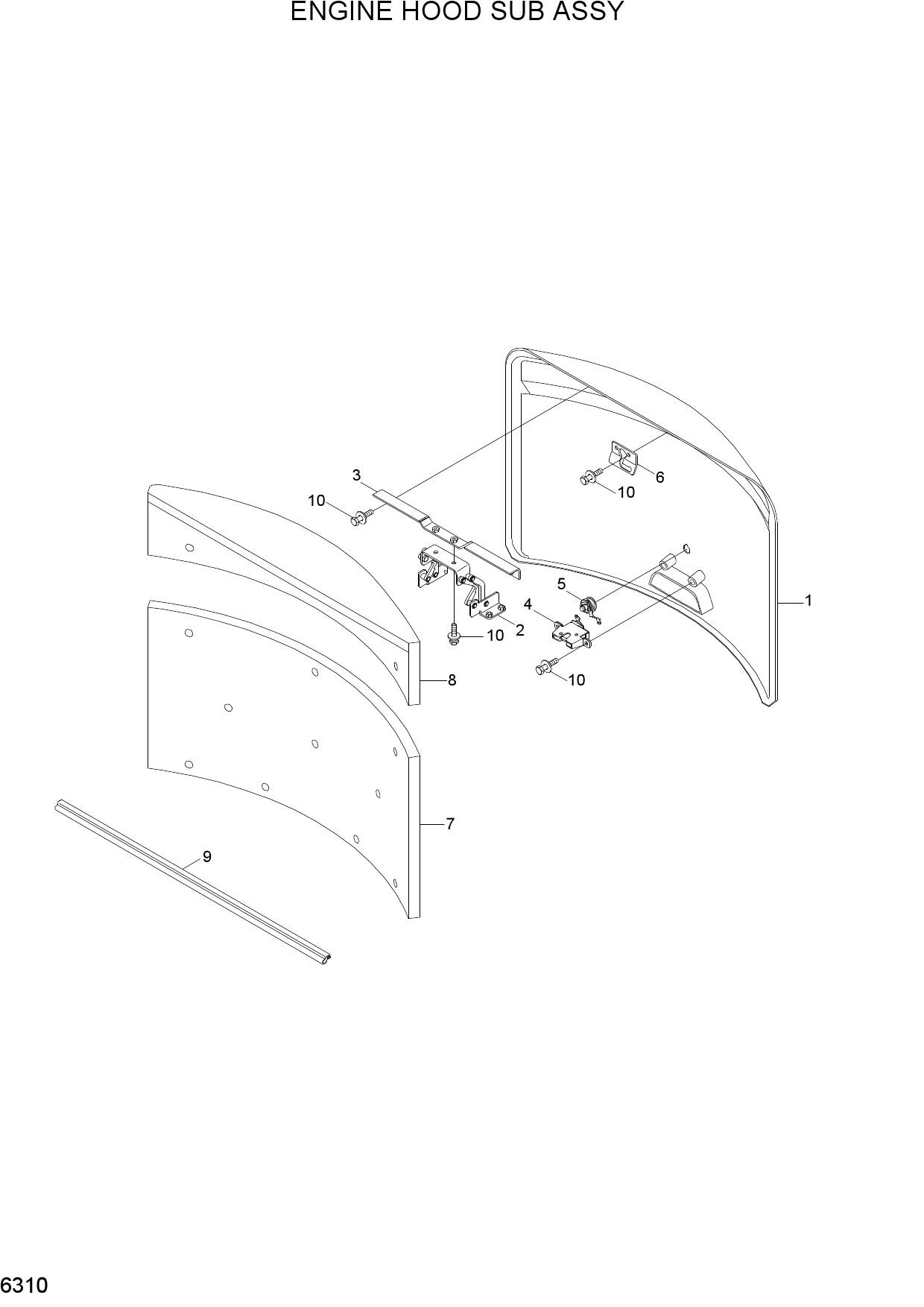 ENGINE HOOD SUB ASSY
