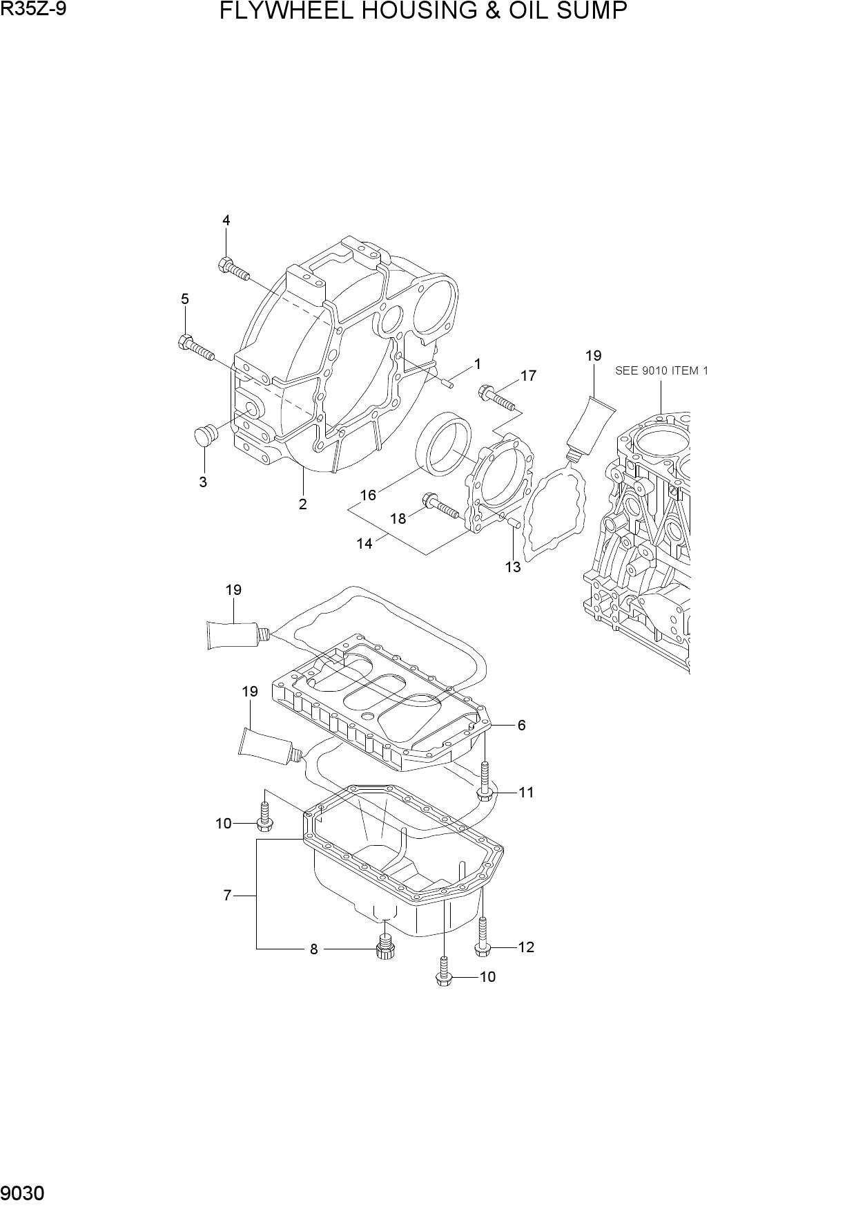 FLYWHEEL HOUSING & OIL SUMP