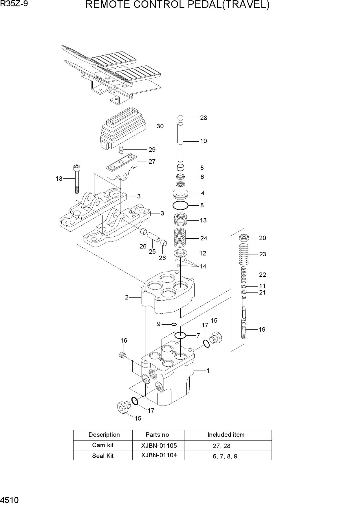 REMOTE CONTROL PEDAL(TRAVEL)
