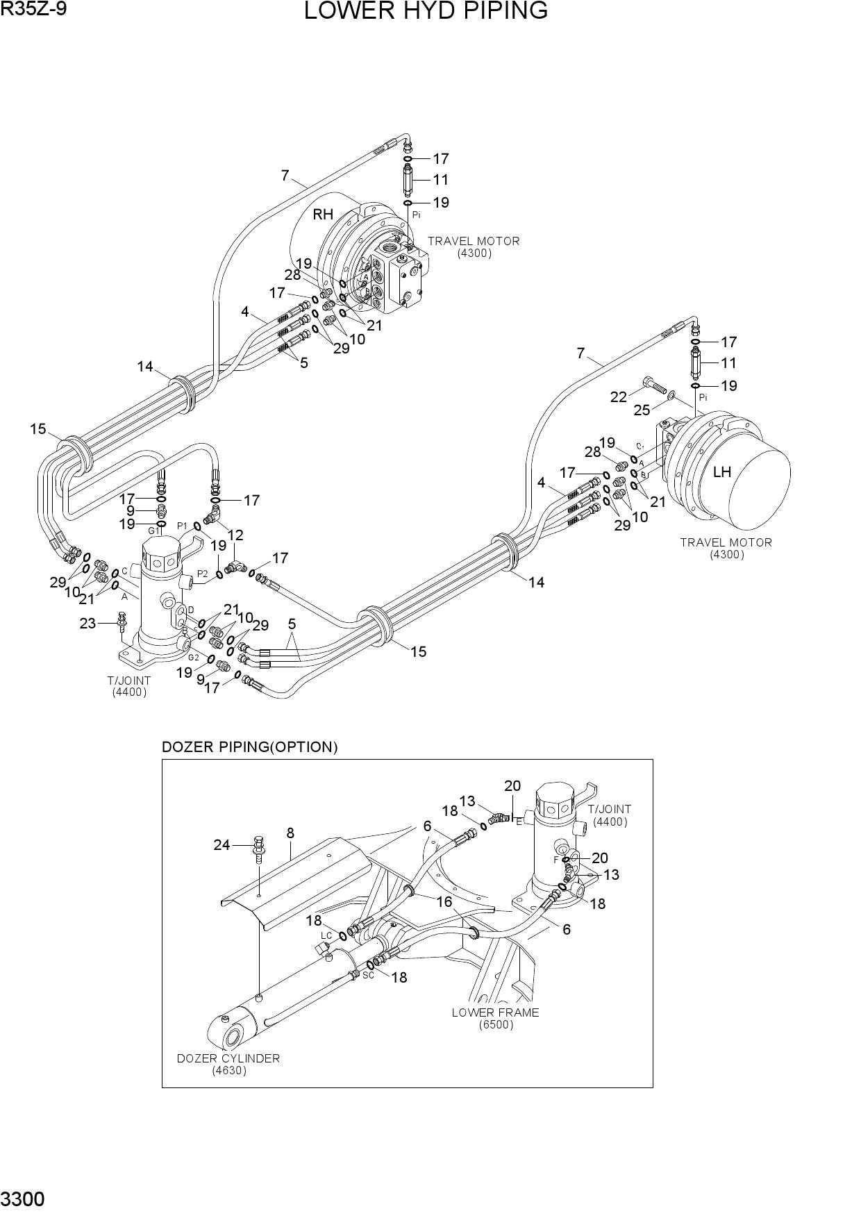 LOWER HYD PIPING