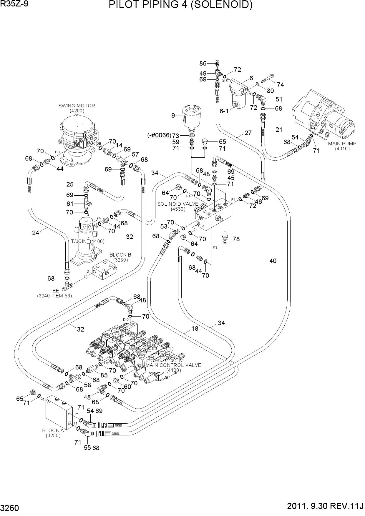 PILOT HYD PIPING 4(SOLENOID)