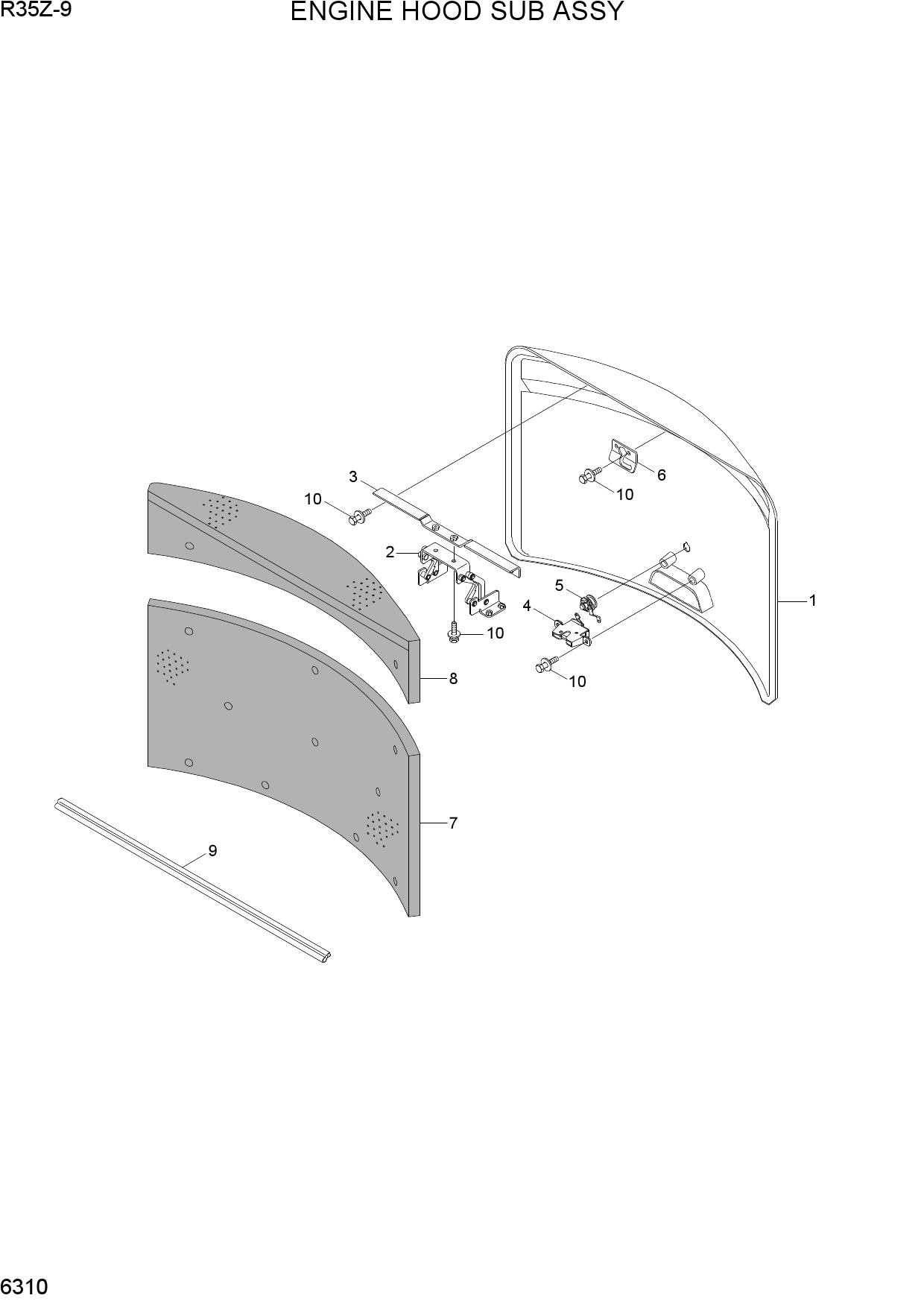 ENGINE HOOD SUB ASSY