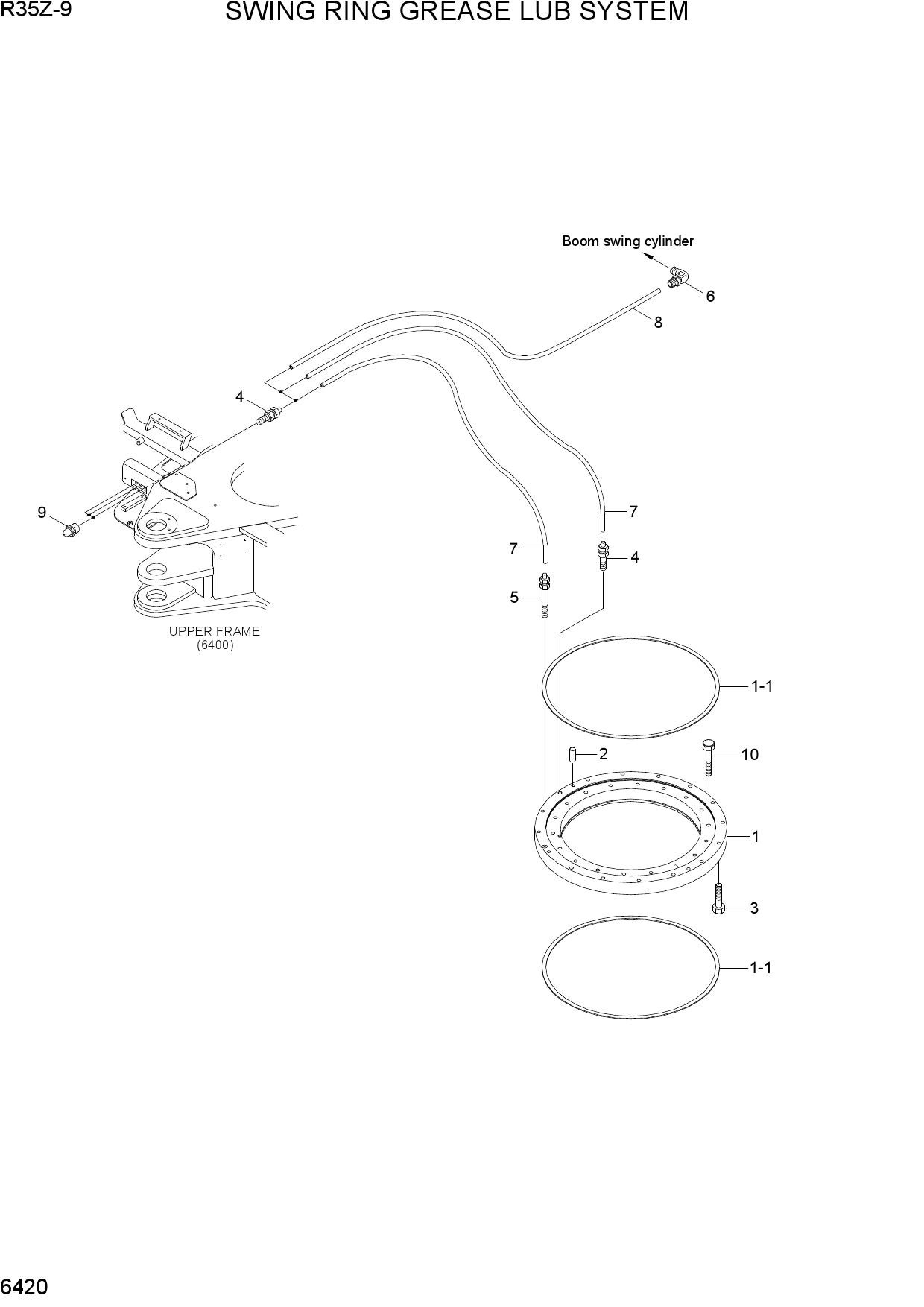 SWING RING GREASE LUB SYSTEM