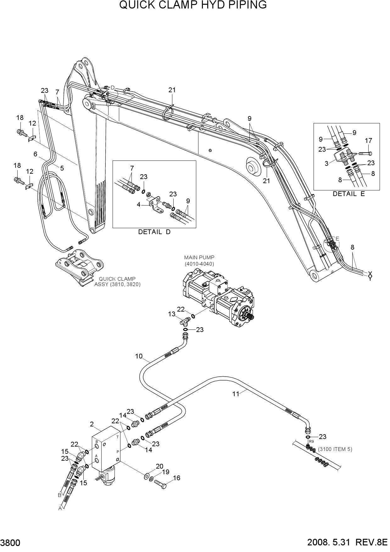 QUICK CLAMP HYD PIPING