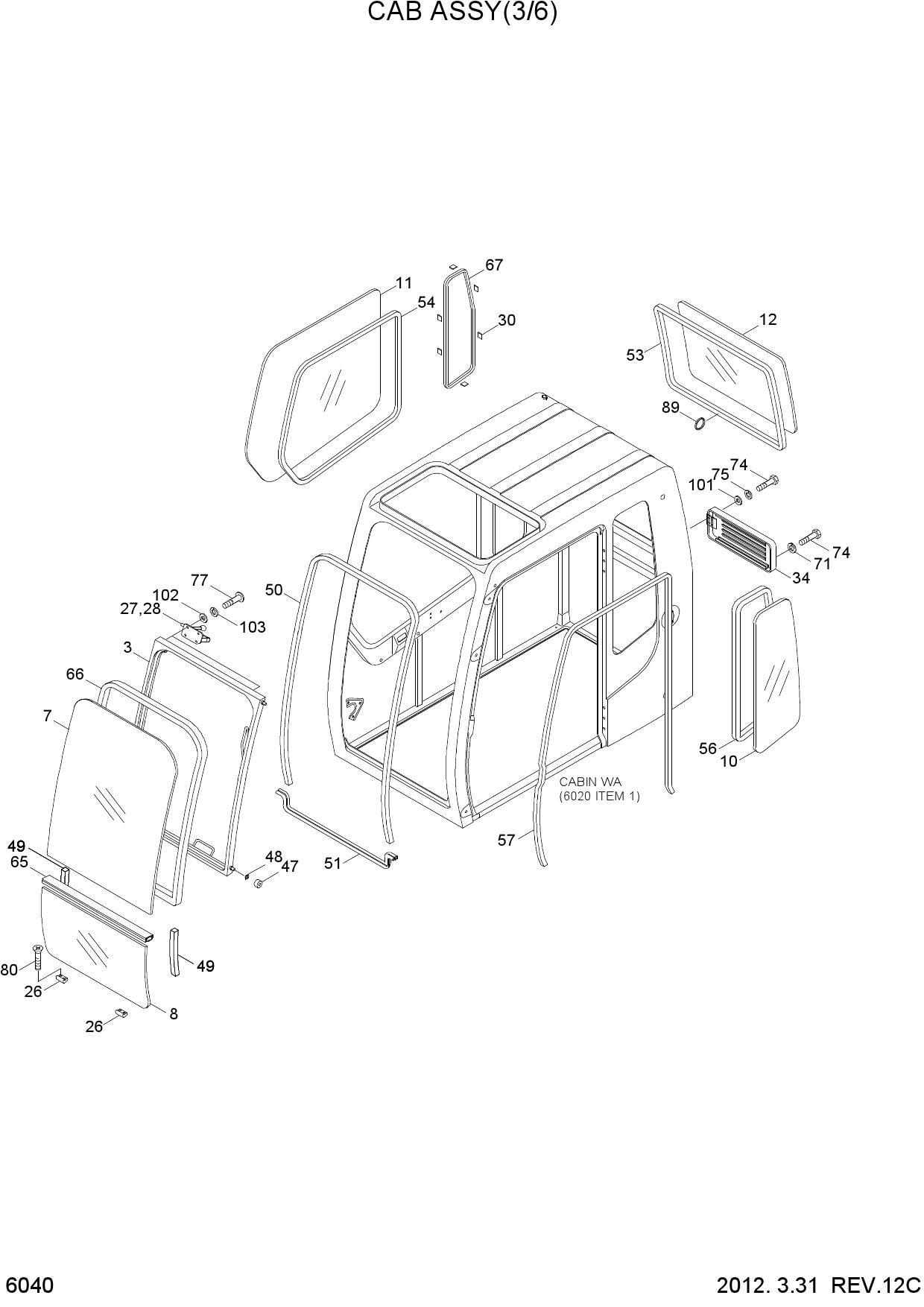 CAB ASSY(3/6)