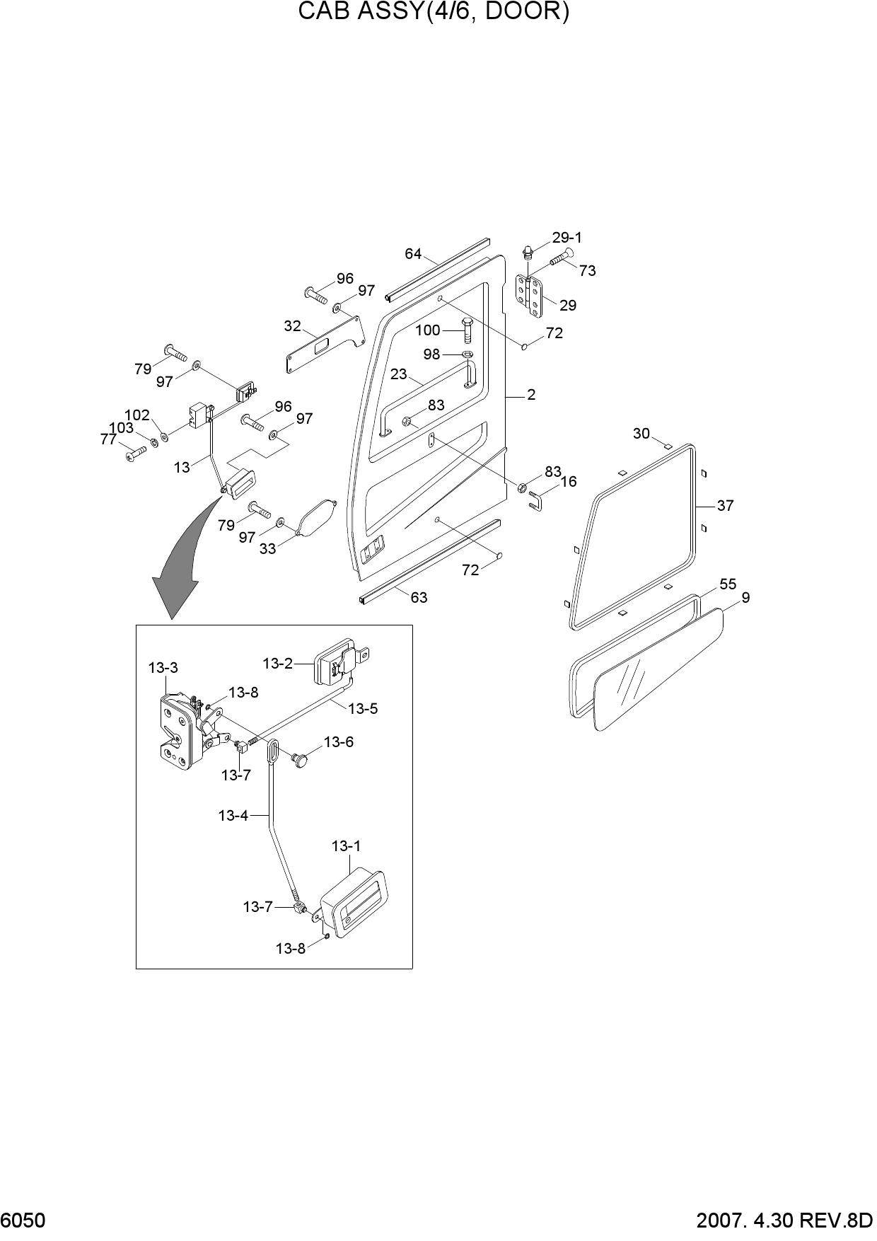 CAB ASSY(4/6, DOOR)