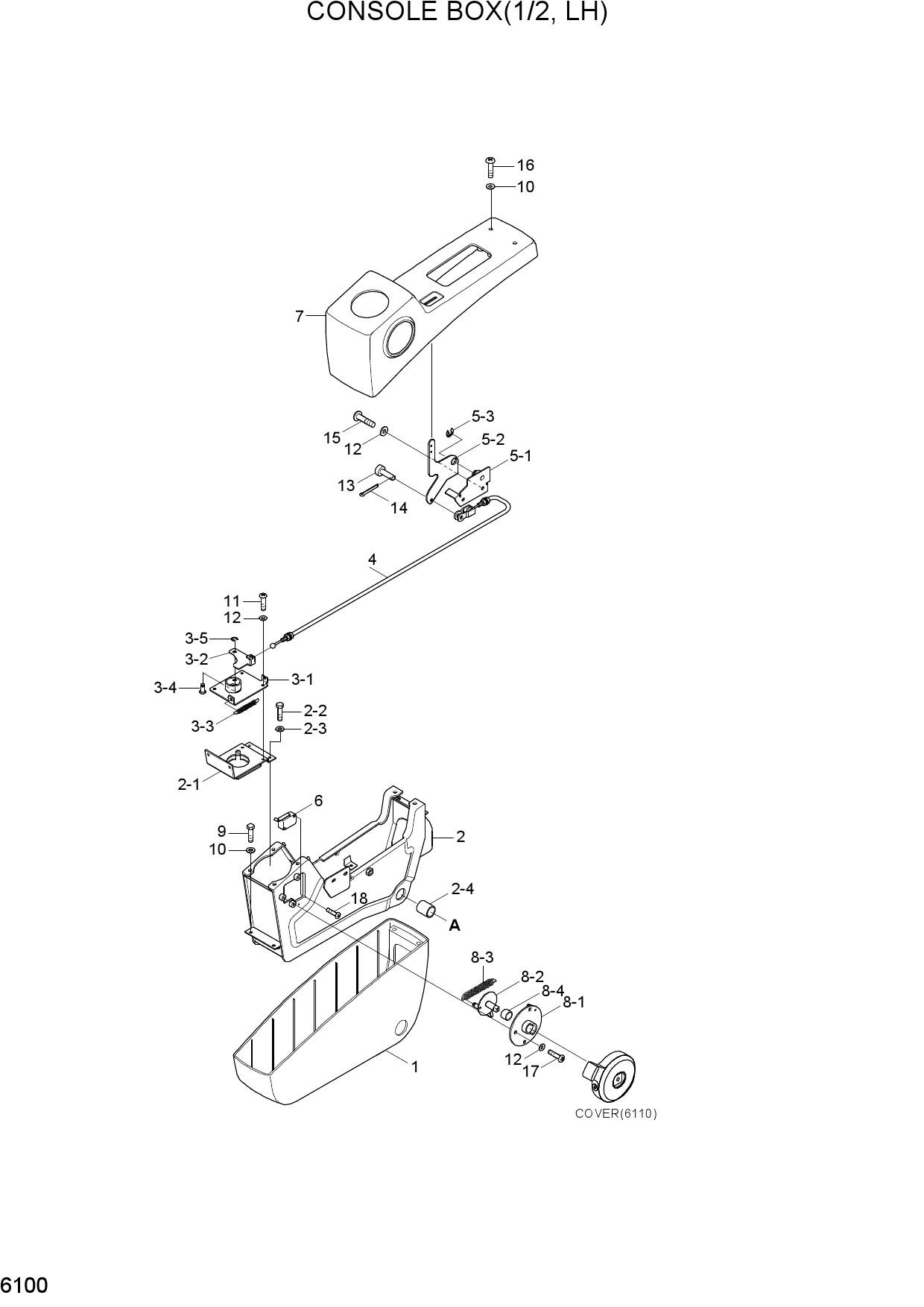 CONSOLE BOX(1/2, LH)