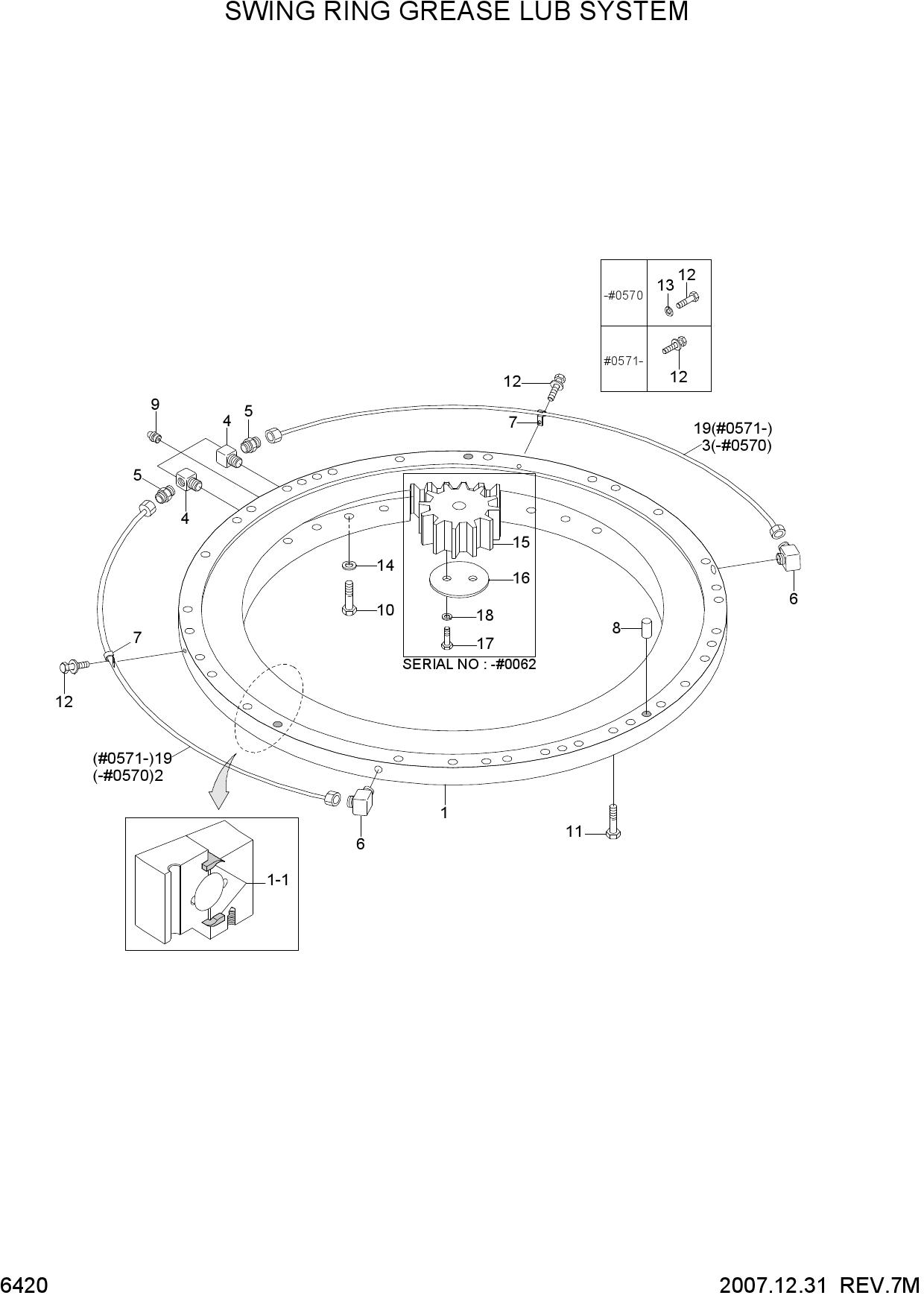 SWING RING GREASE LUB SYSTEM