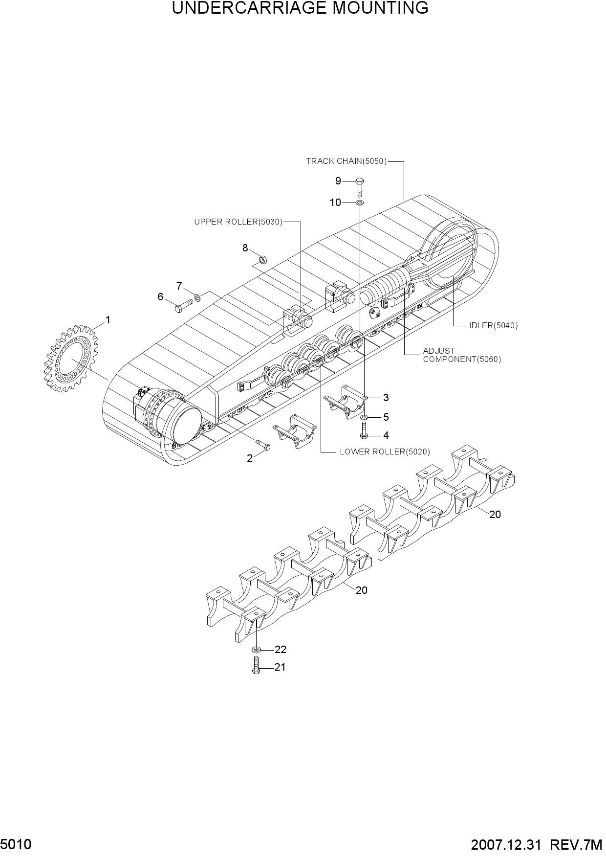 UNDERCARRIAGE MOUNTING