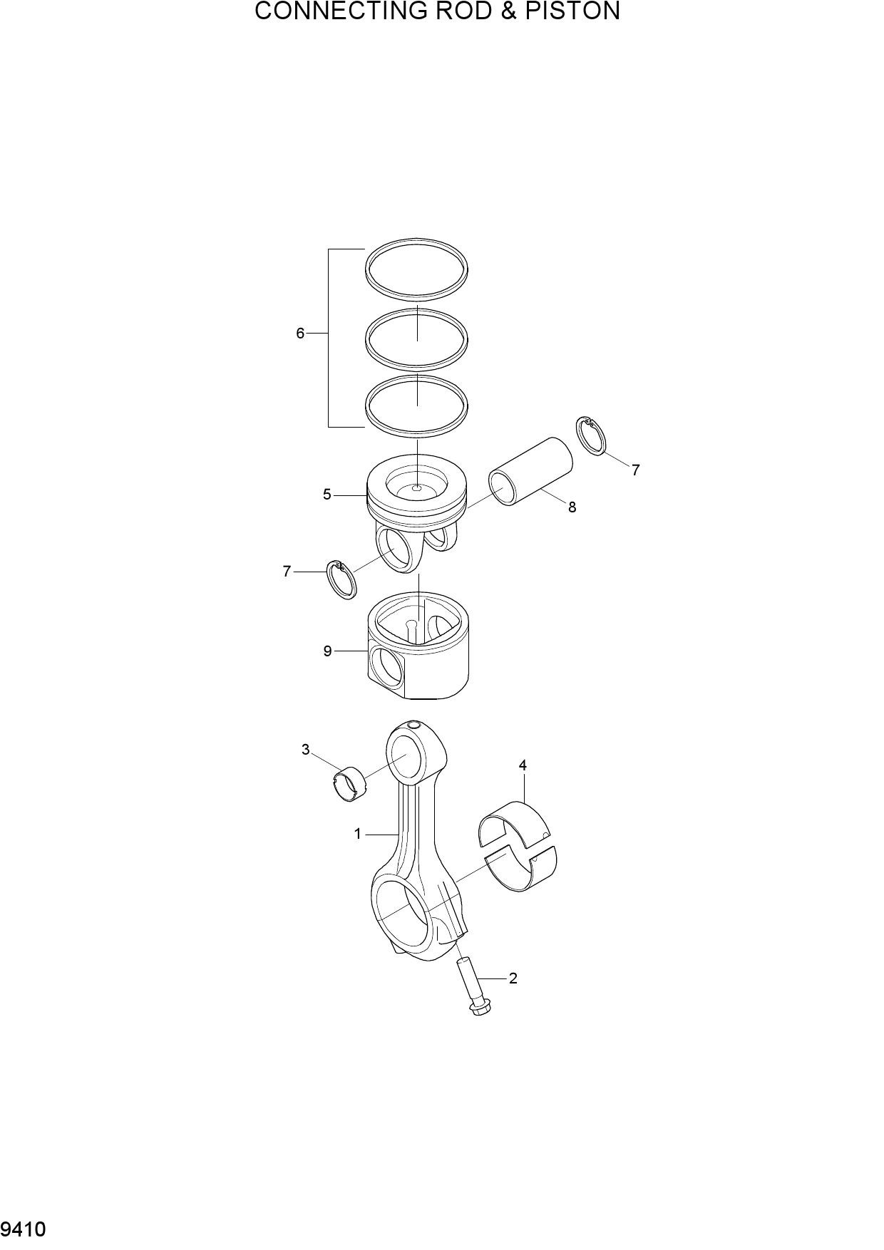 CONNECTING ROD AND PISTON
