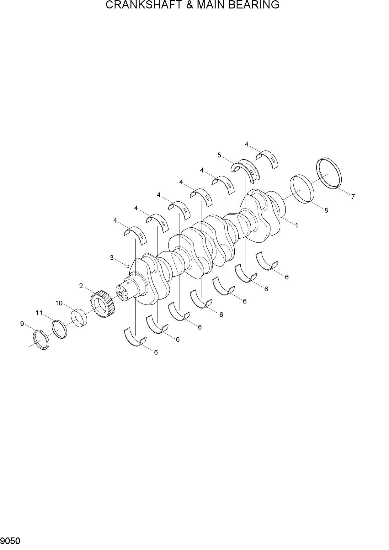 CRANKSHAFT & MAIN BEARINGS