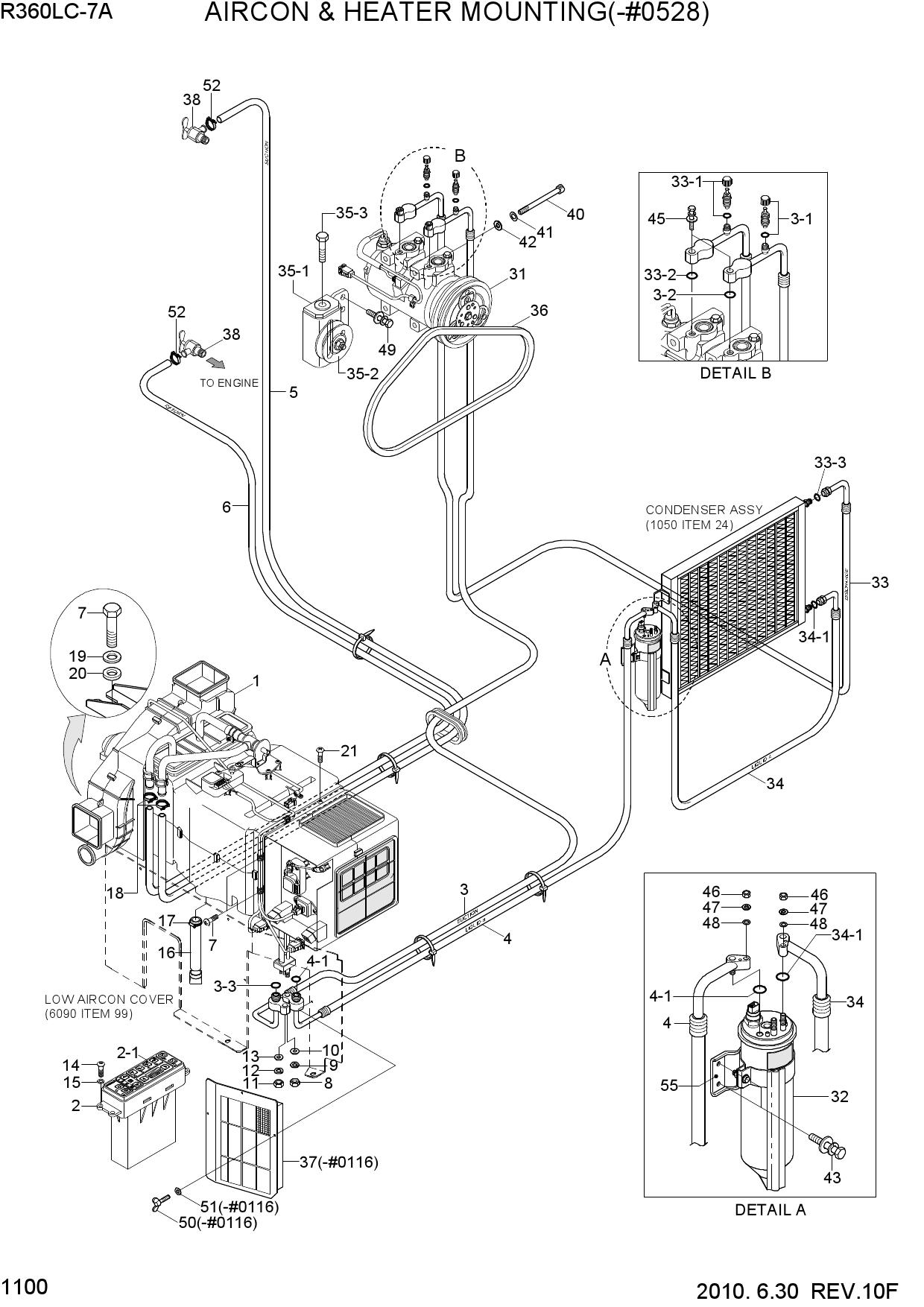 AIRCON & HEATER MOUNTING(-#0528)