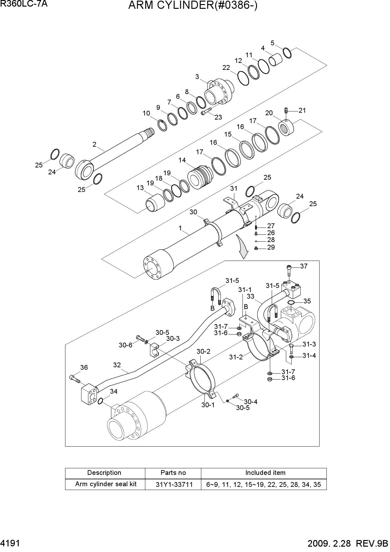 ARM CYLINDER(#0386-)