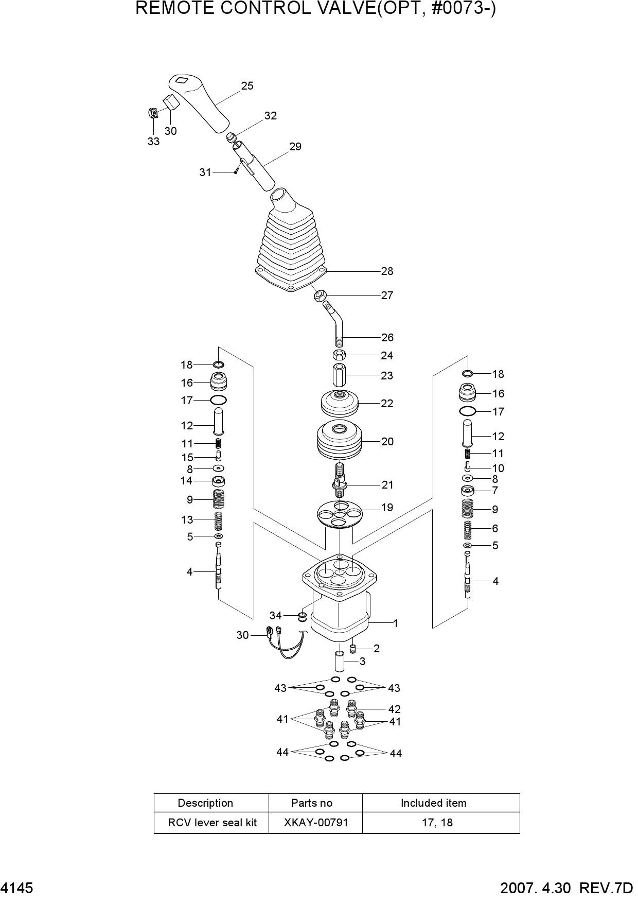 REMOTE CONTROL VALVE(OPT, #0073-)