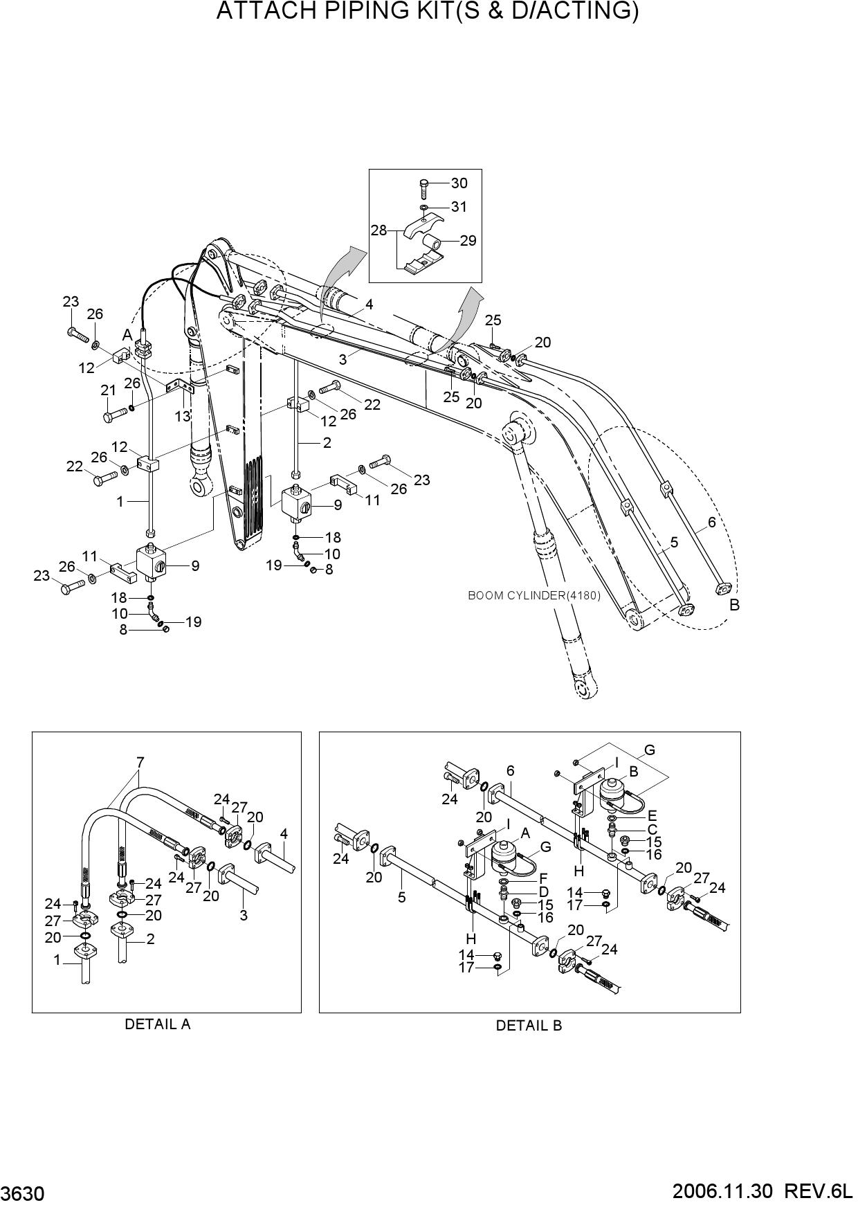 ATTACH PIPING KIT(S & D/ACTING)