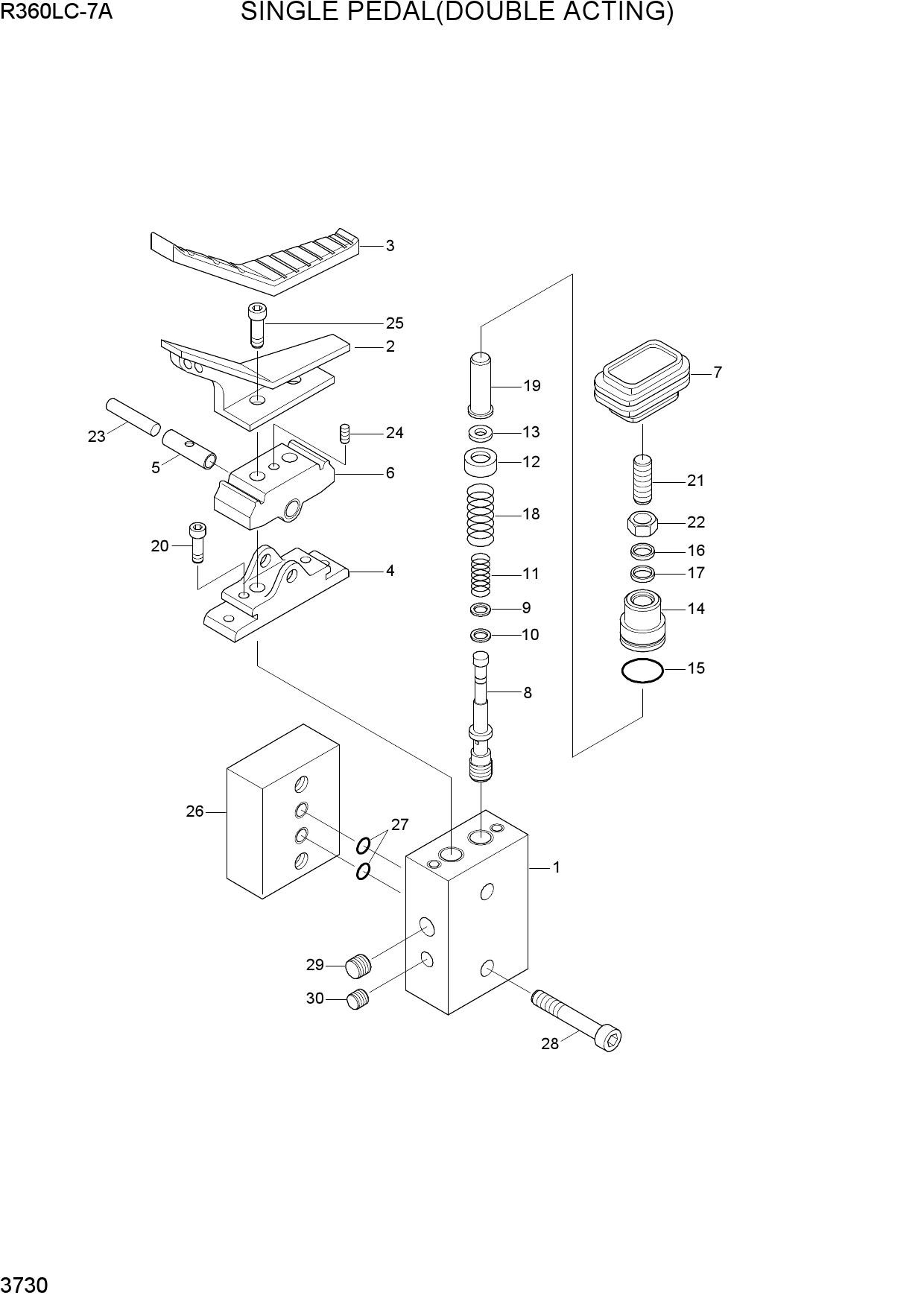 SINGLE PEDAL(DOUBLE ACTING)