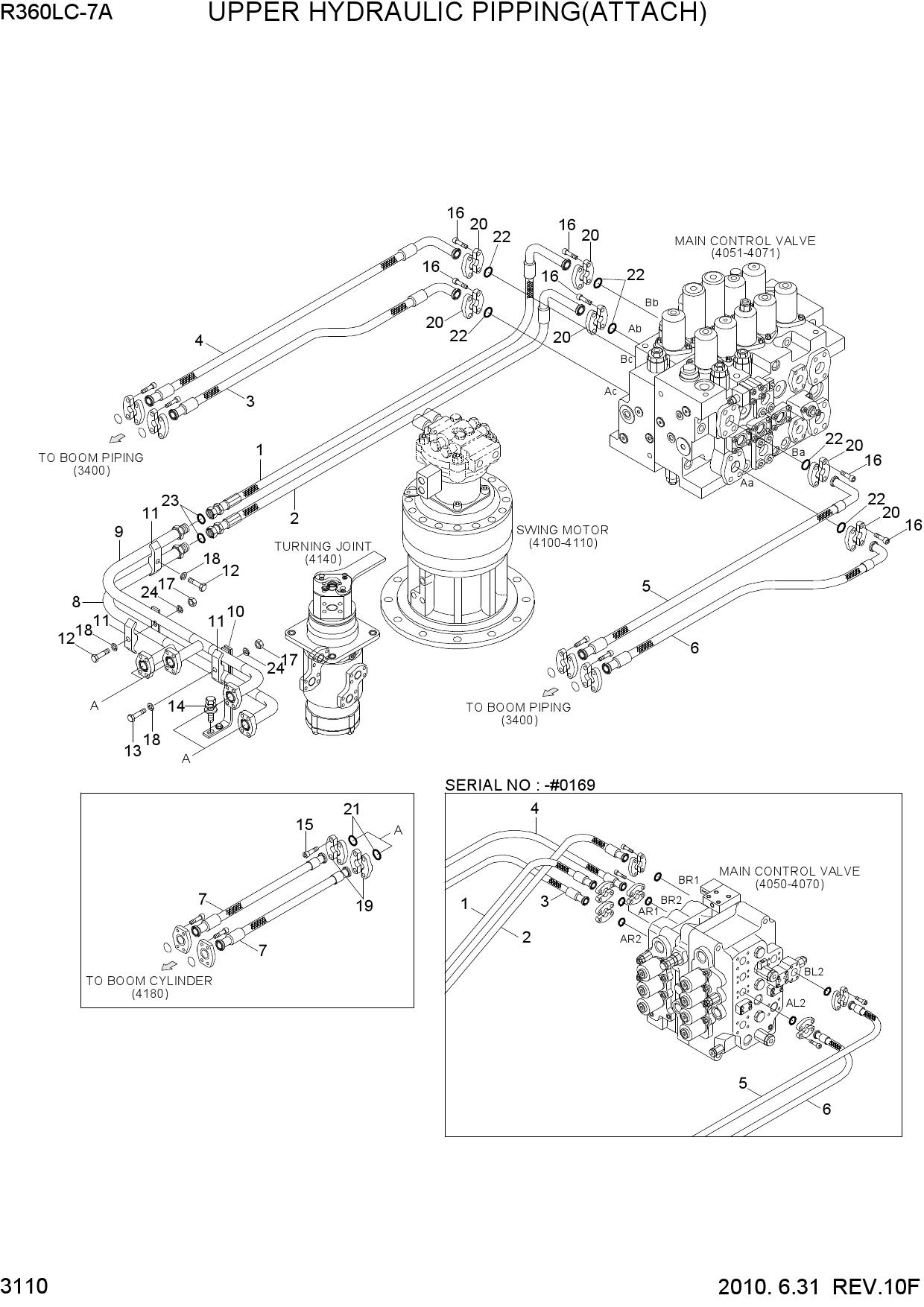 UPPER HYDRAULIC PIPING(ATTACH)