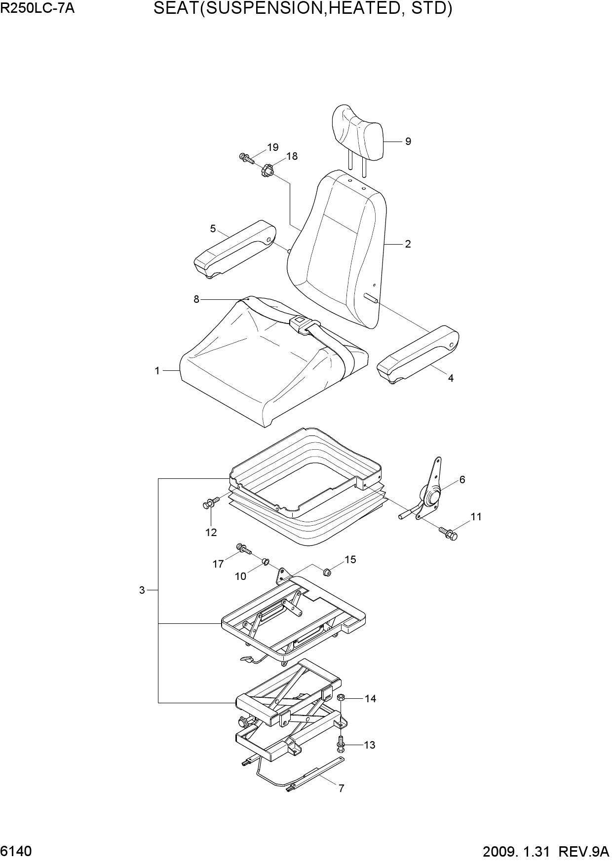 SEAT(SUSPENSION, HEATED, STD)