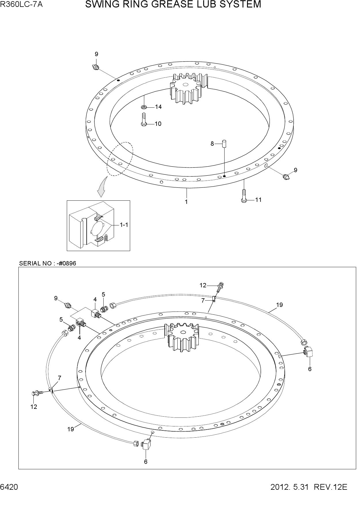 SWING RING GREASE LUB SYSTEM