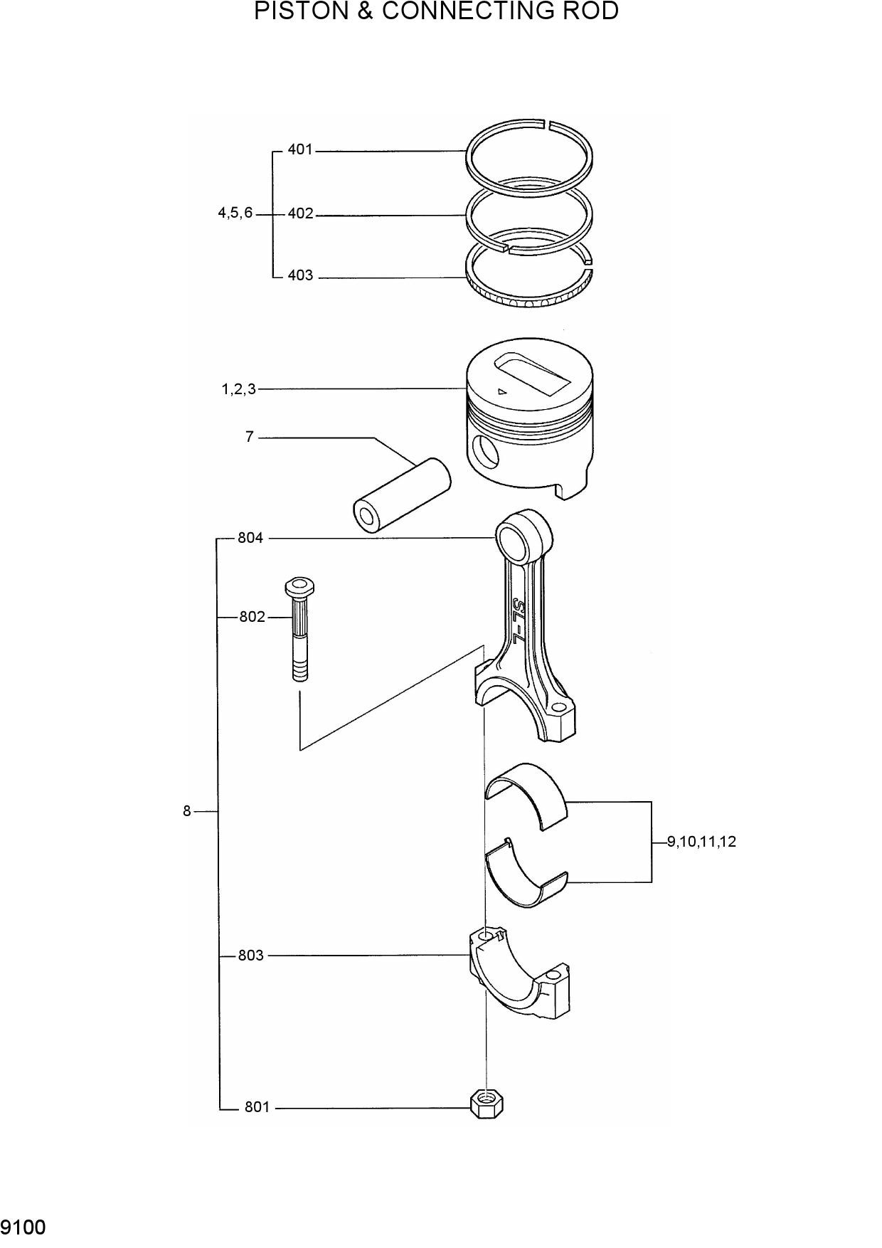 PISTON & CONNECTING ROD