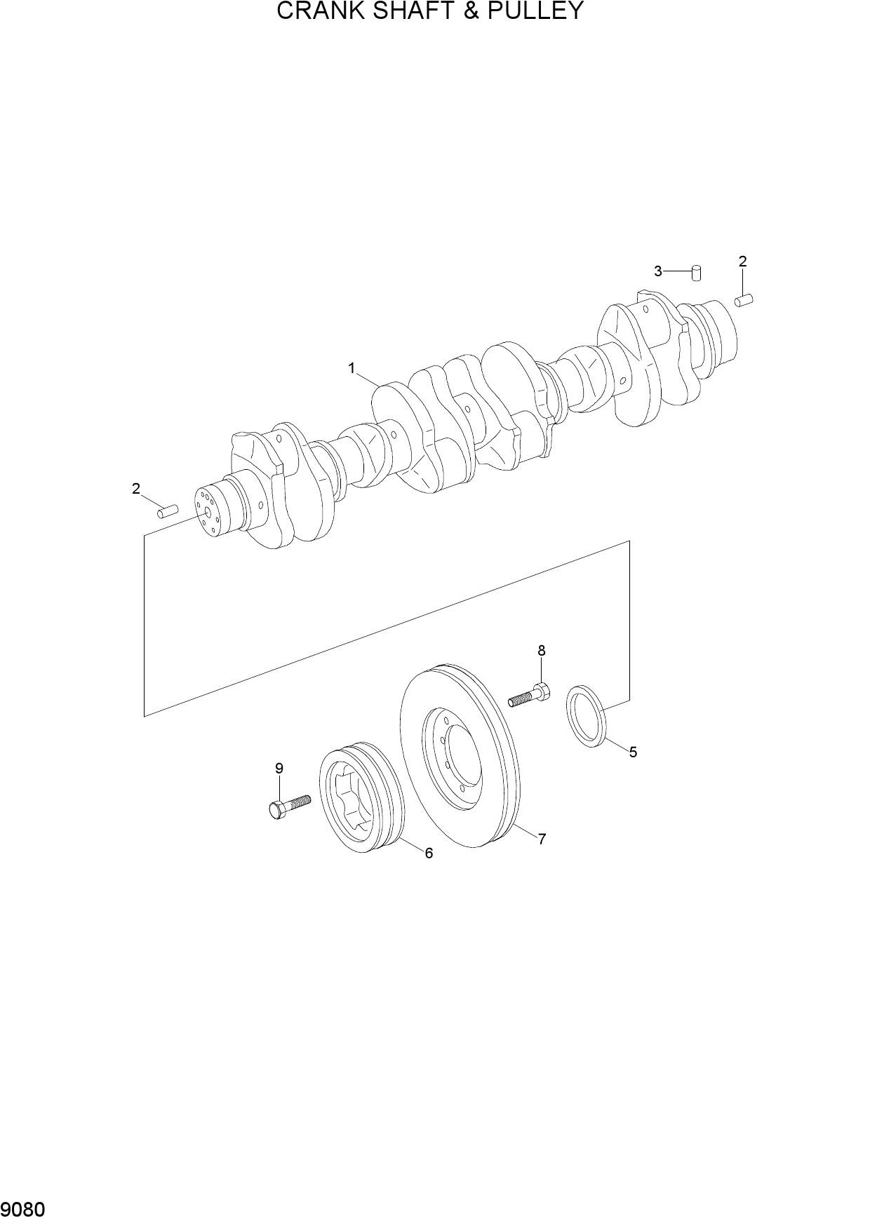 CRANK SHAFT & PULLEY