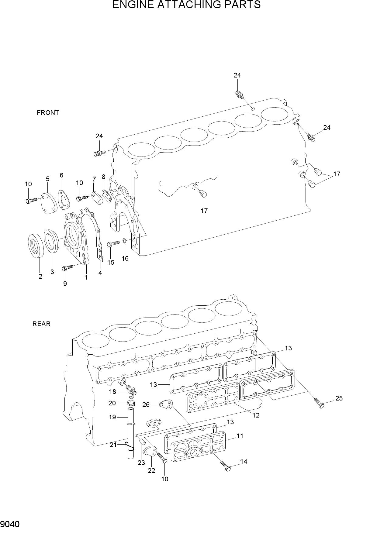 ENGINE ATTACHING PARTS