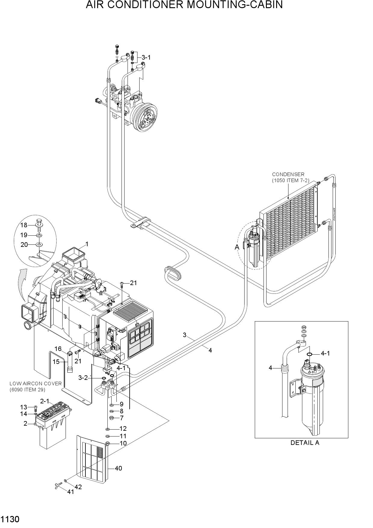 AIR CONDITIONER MOUNTING-CABIN