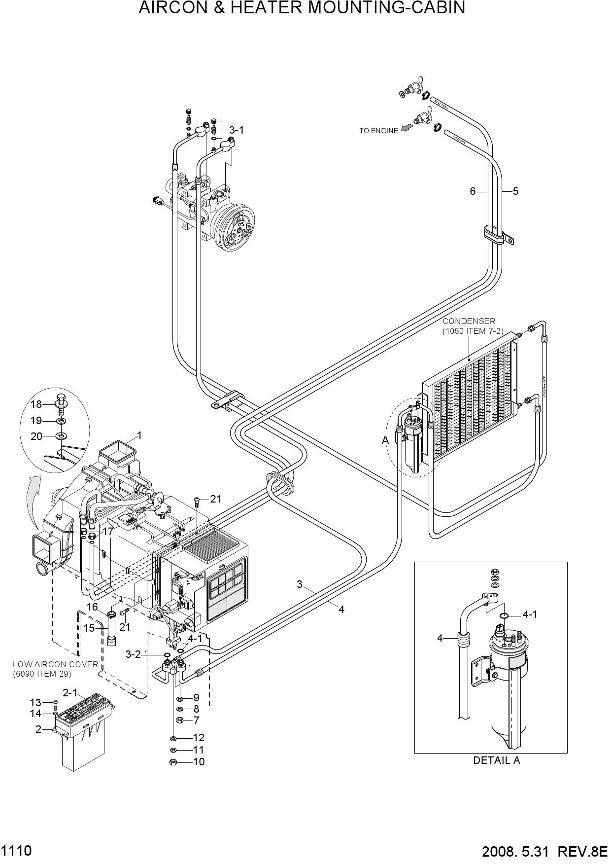 AIRCON & HEATER MOUNTING-CABIN