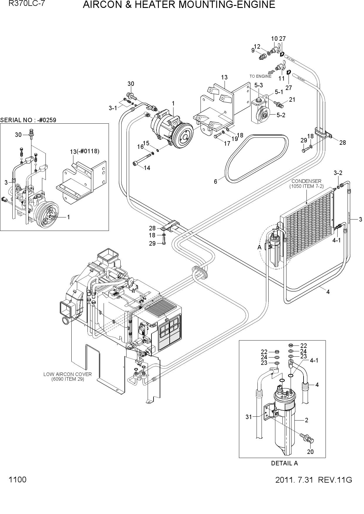 AIRCON & HEATER MOUNTING-ENGINE