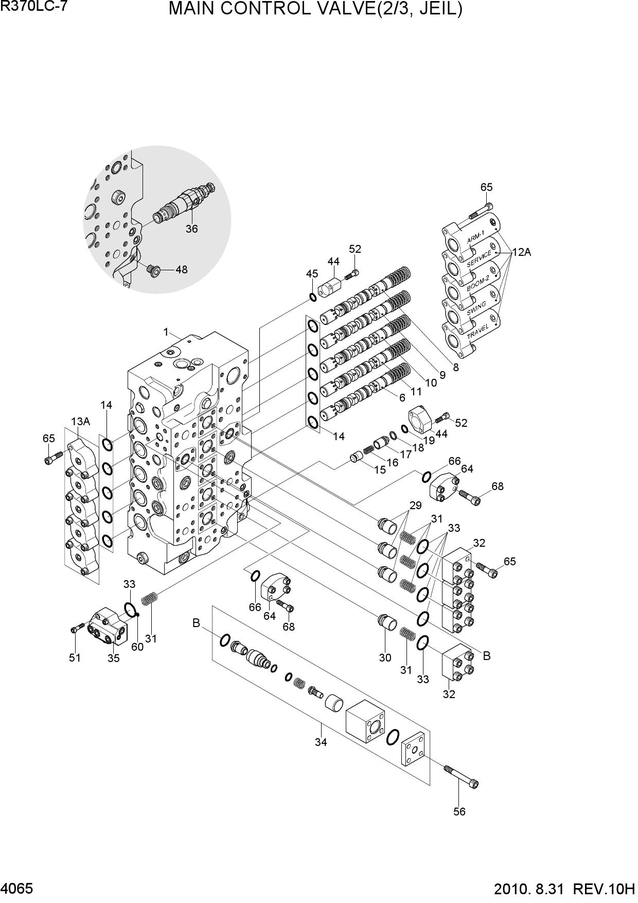 MAIN CONTROL VALVE(2/3, JEIL)