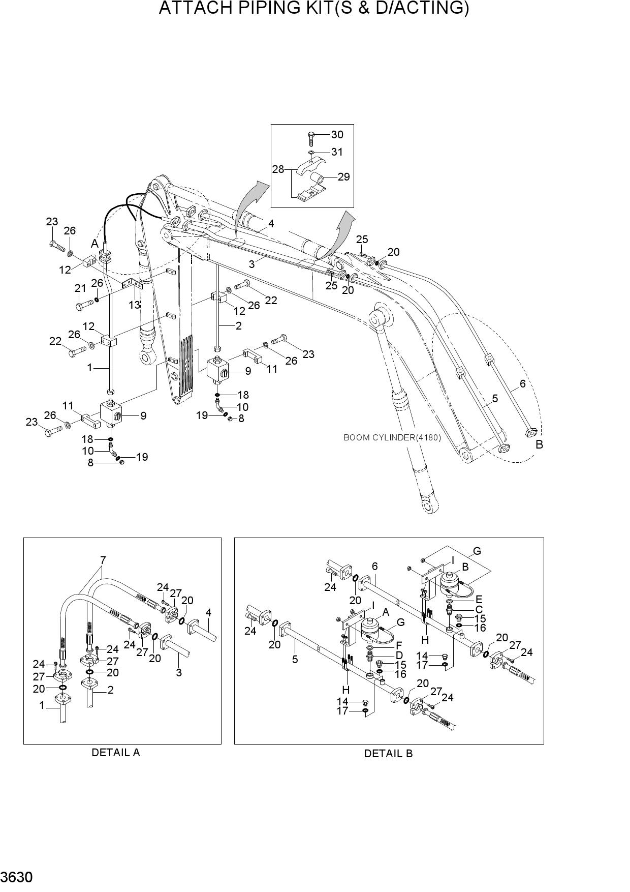 ATTACH PIPING KIT(S & D/ACTING)
