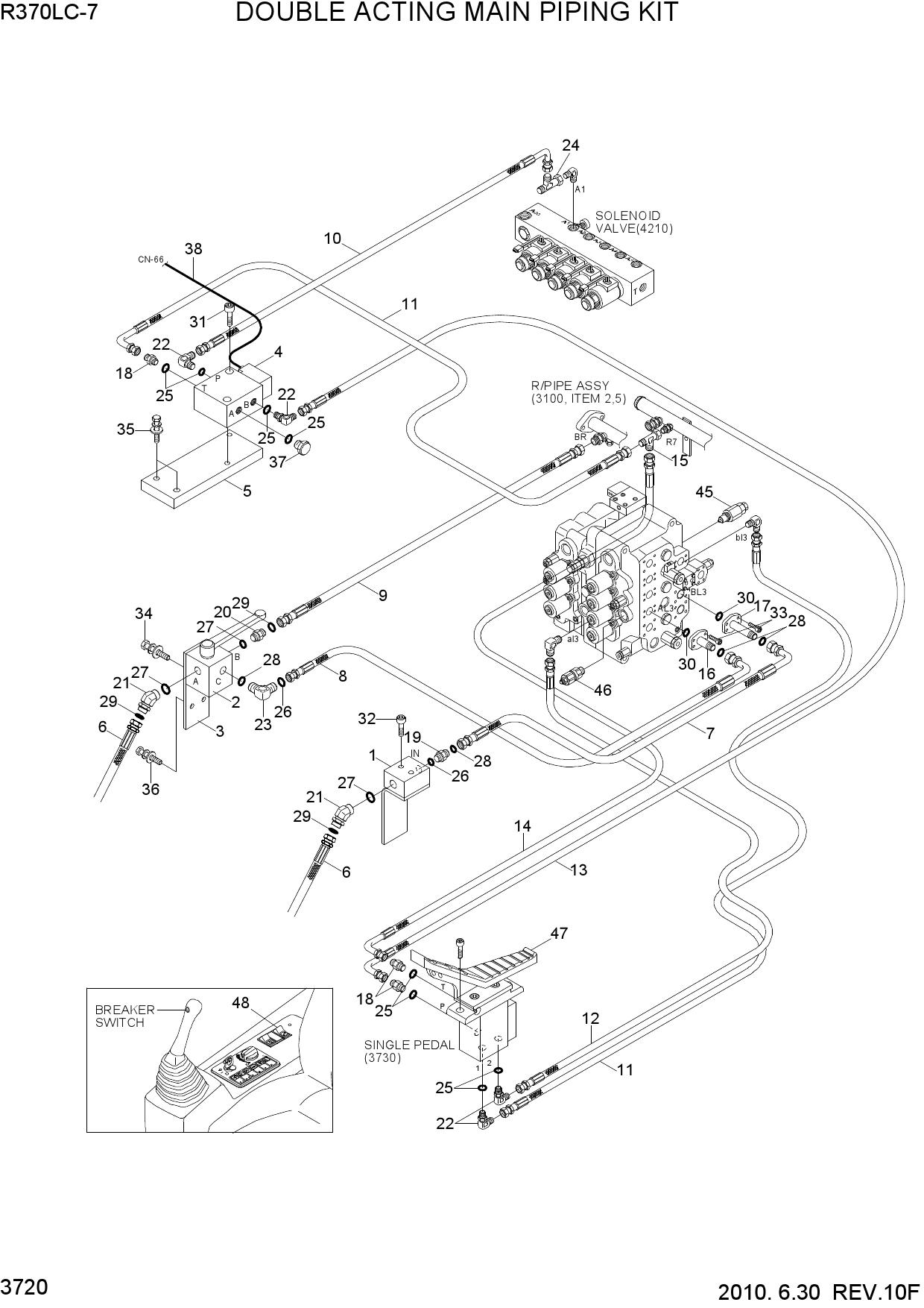 DOUBLE ACTING MAIN PIPING KIT