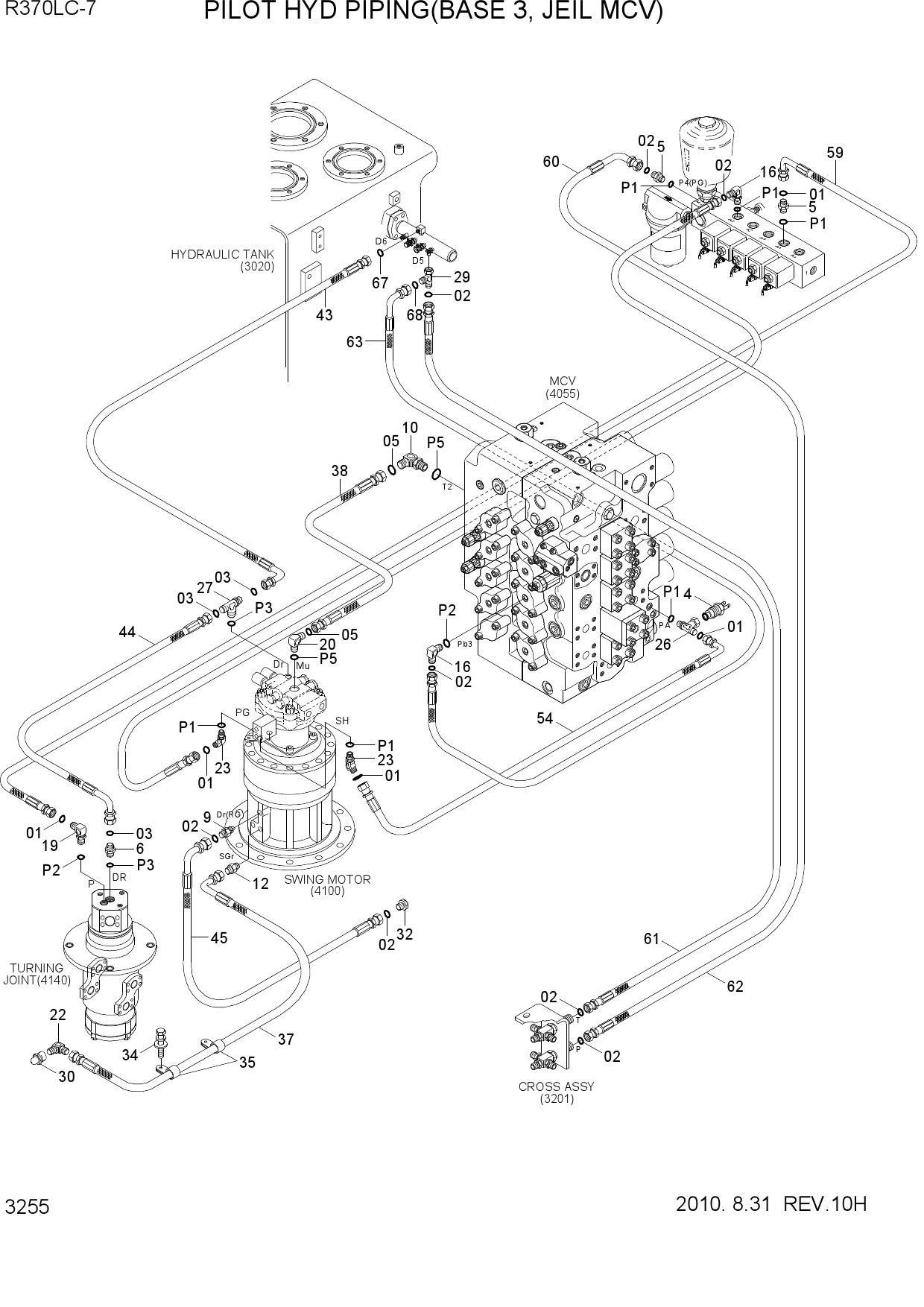 PILOT HYD PIPING(BASE 3, JEIL MCV)