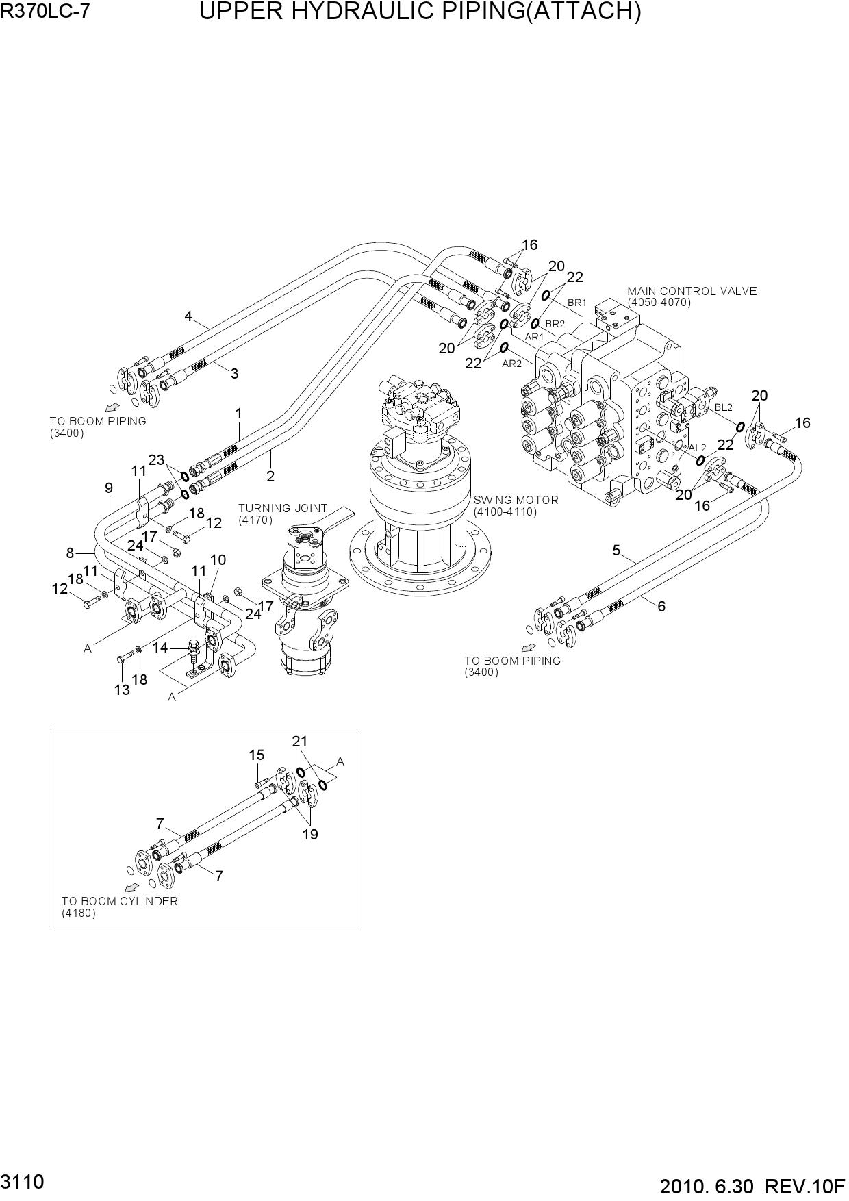 UPPER HYDRAULIC PIPING(ATTACH)