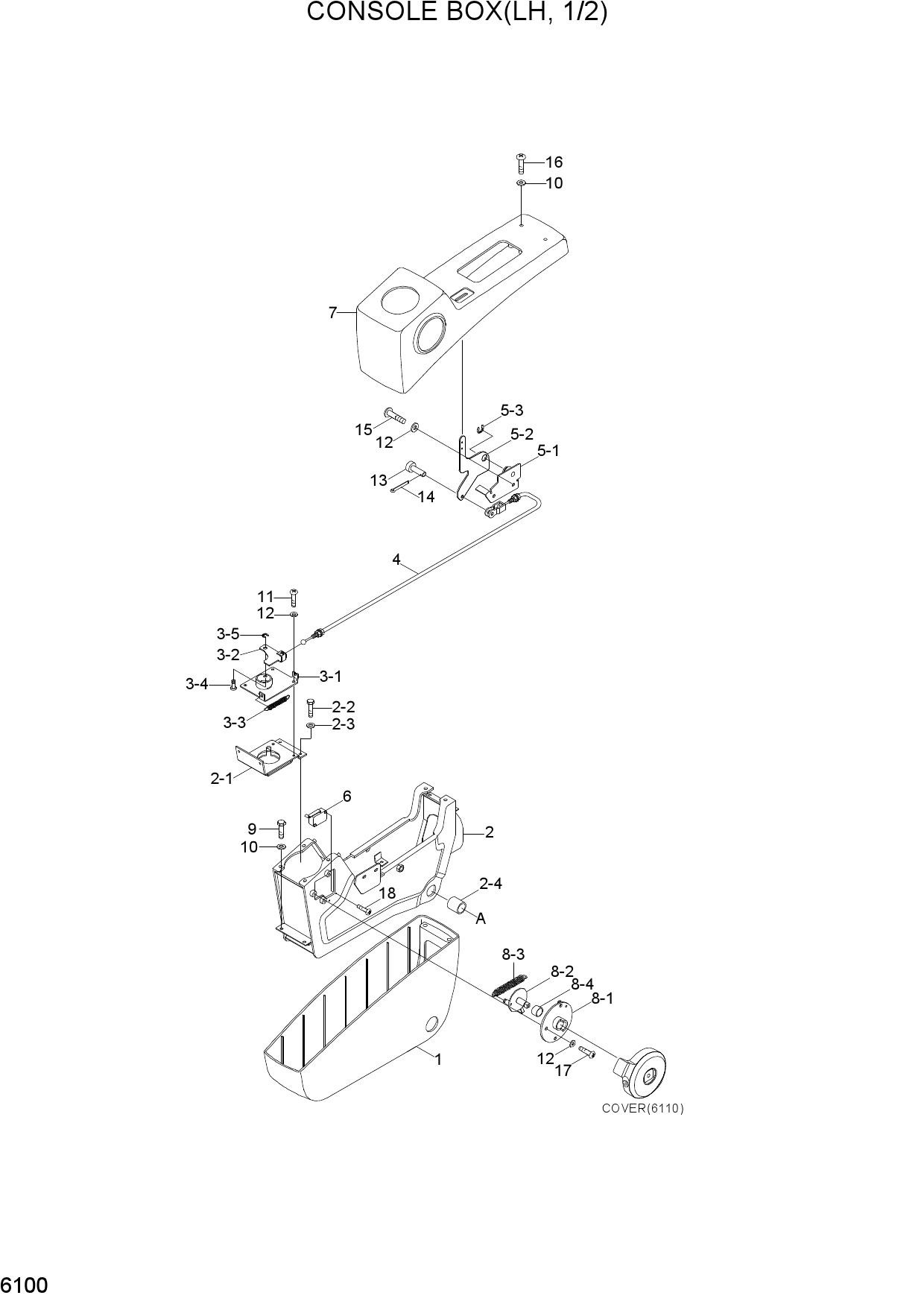 CONSOLE BOX(1/2, LH)